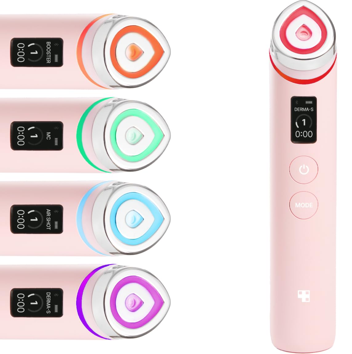 medicube Age-R Booster Pro Pink | 6-in-1 Real Glass Glow Beauty Massager | Glass-Look Skin | Korean Skincare