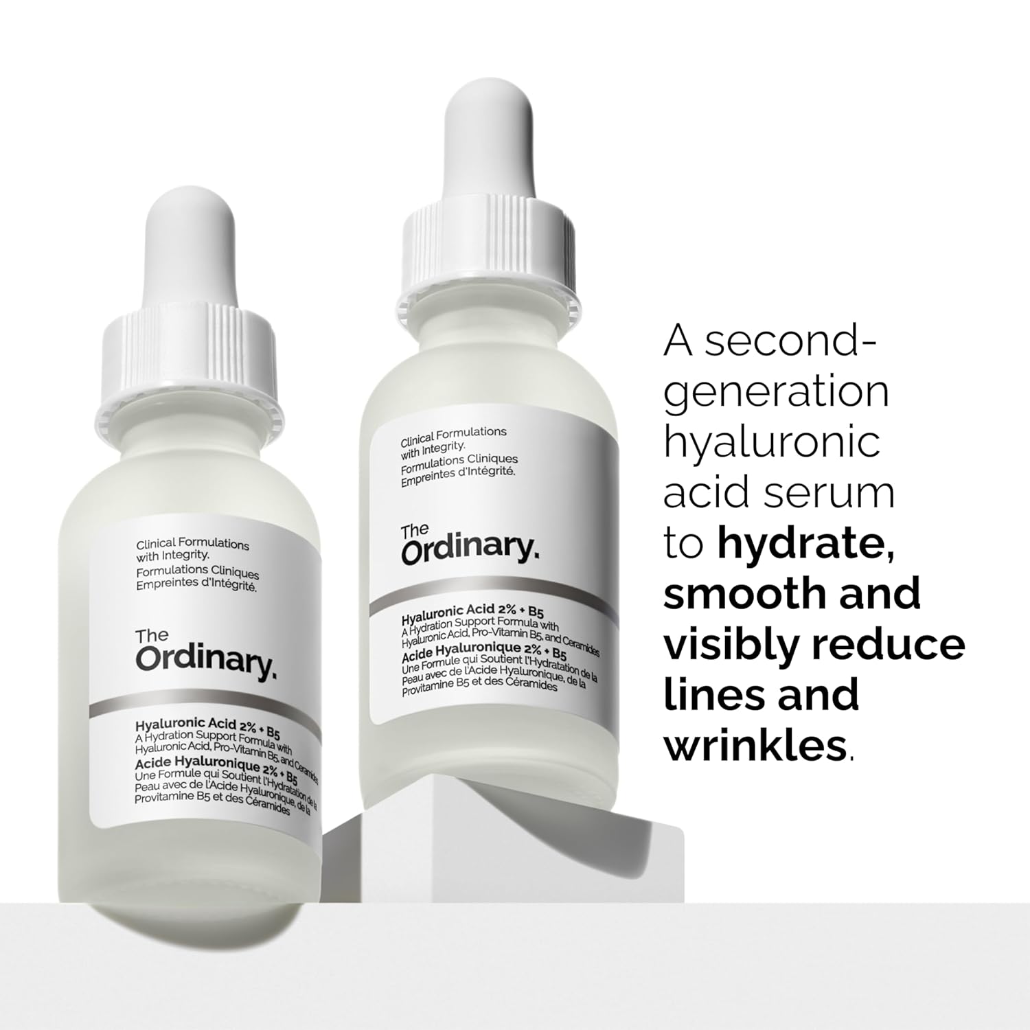 The Ordinary Fine Lines & Wrinkles Collection - Skin Care Bundle Set - Retinol 1% in Squalane 1 Fl Oz, Hyaluronic Acid 2% + B5 1 Fl Oz, Natural Moisturizing Factors + HA 3.4 Fl Oz