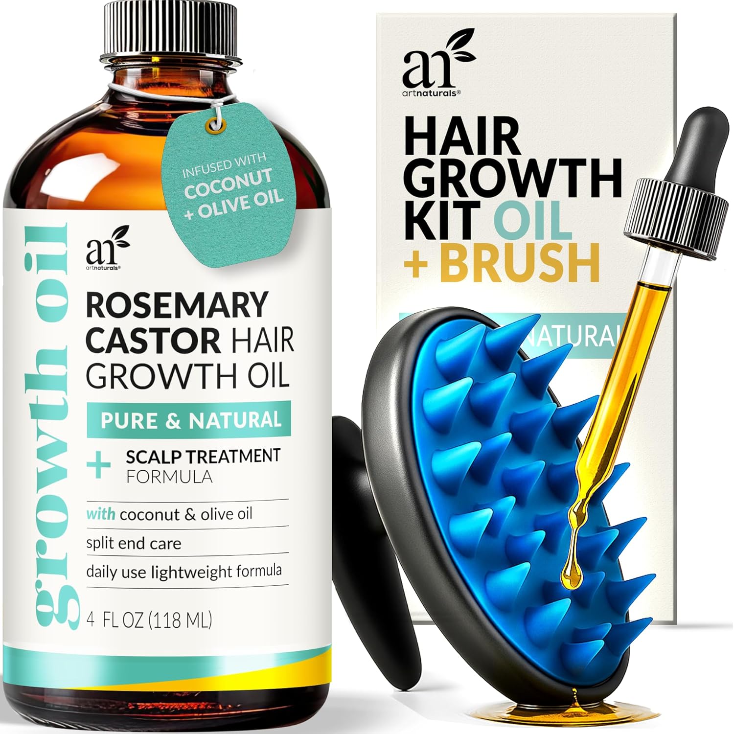 Rosemary Castor Hair Growth Oil Kit