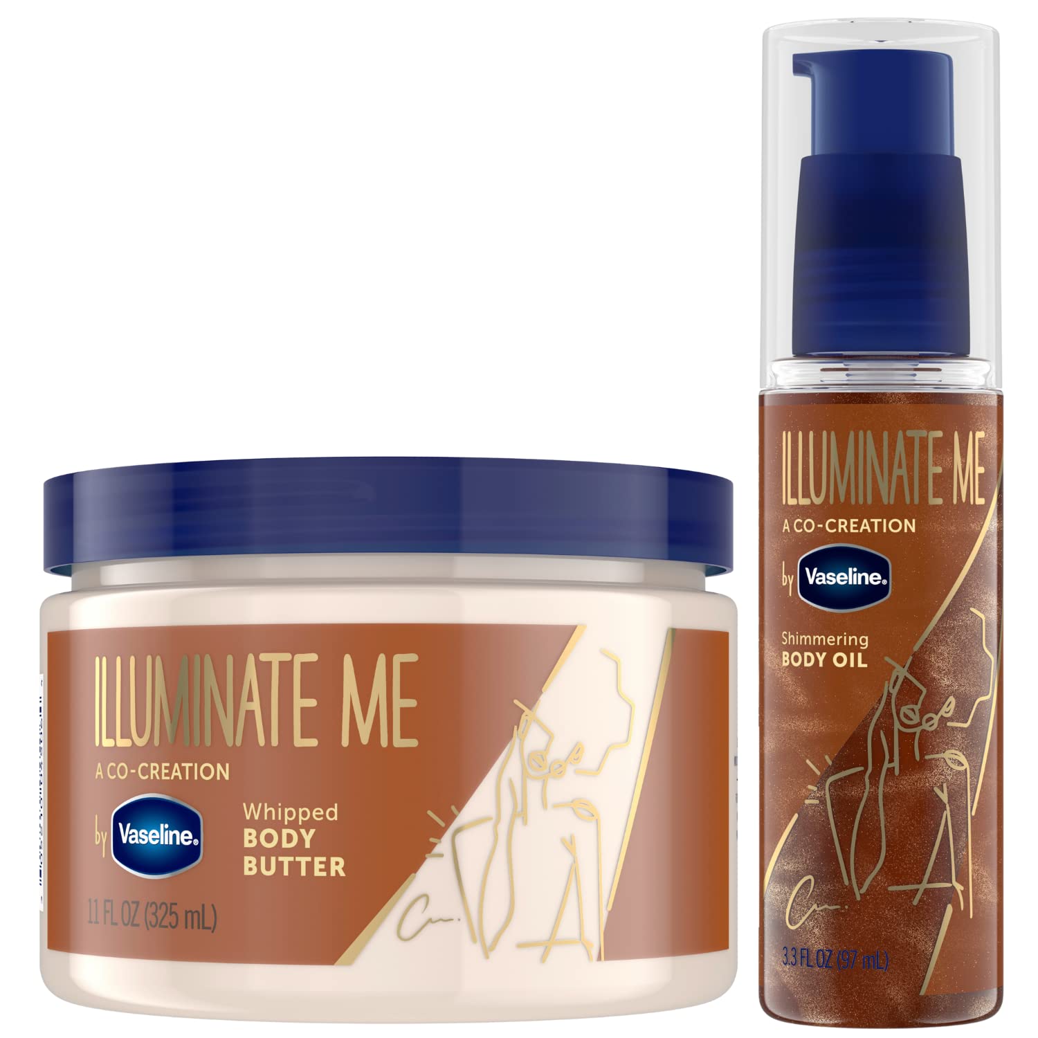 Vaseline Illuminate Me Body Butter and Body Oil
