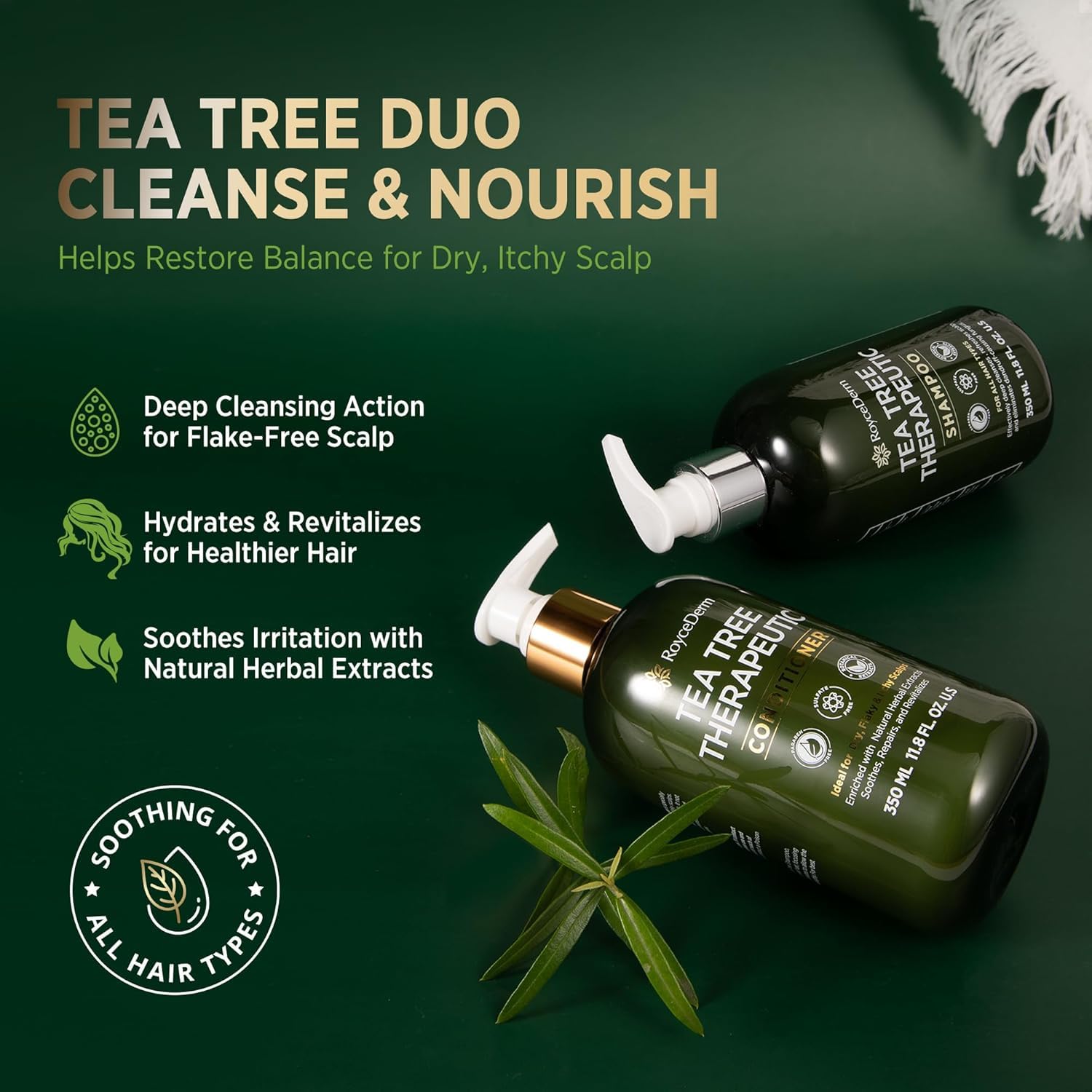 Tea Tree Therapeutic Shampoo & Conditioner Set