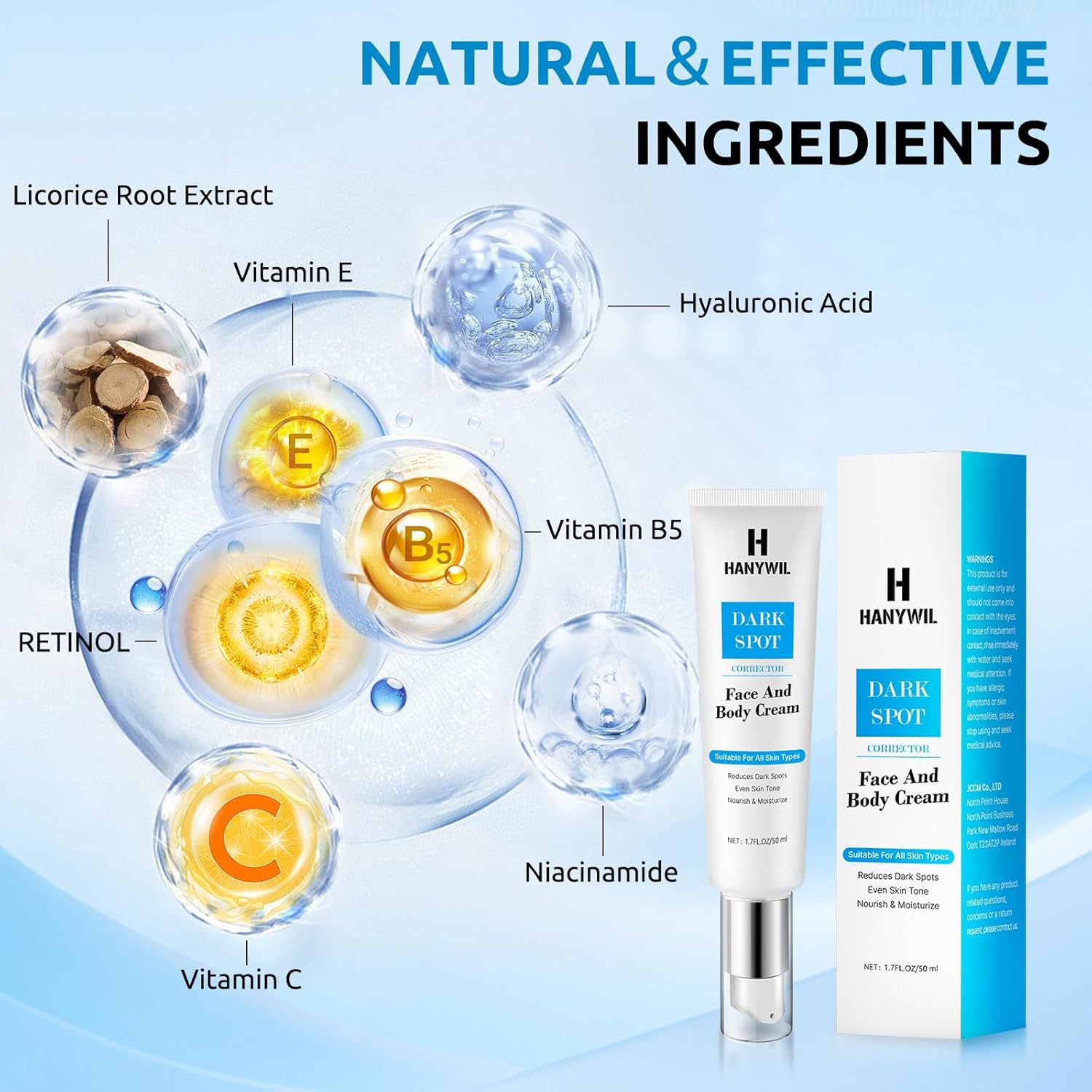 HANYWIL Dark Spot Corrector Face And Body Cream