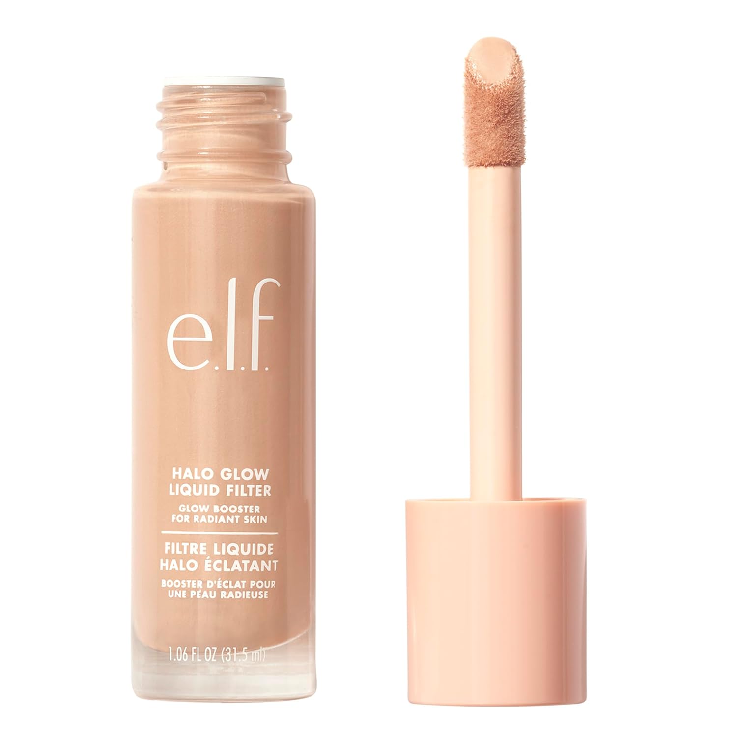 e.l.f. Halo Glow Liquid Filter, Complexion Booster For A Glowing, Soft-Focus Look, Infused With Hyaluronic Acid, Vegan & Cruelty