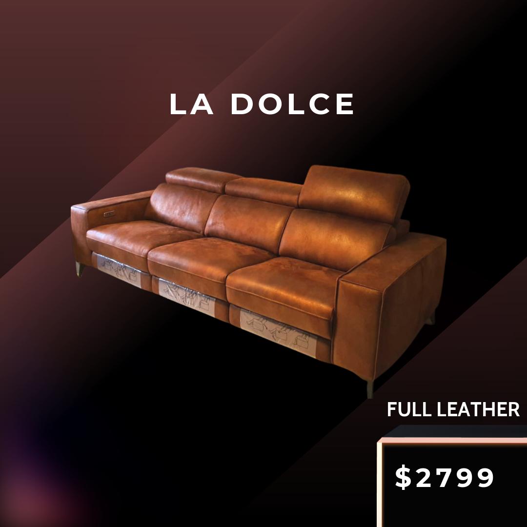Elegant Italian Leather Sofa Collection