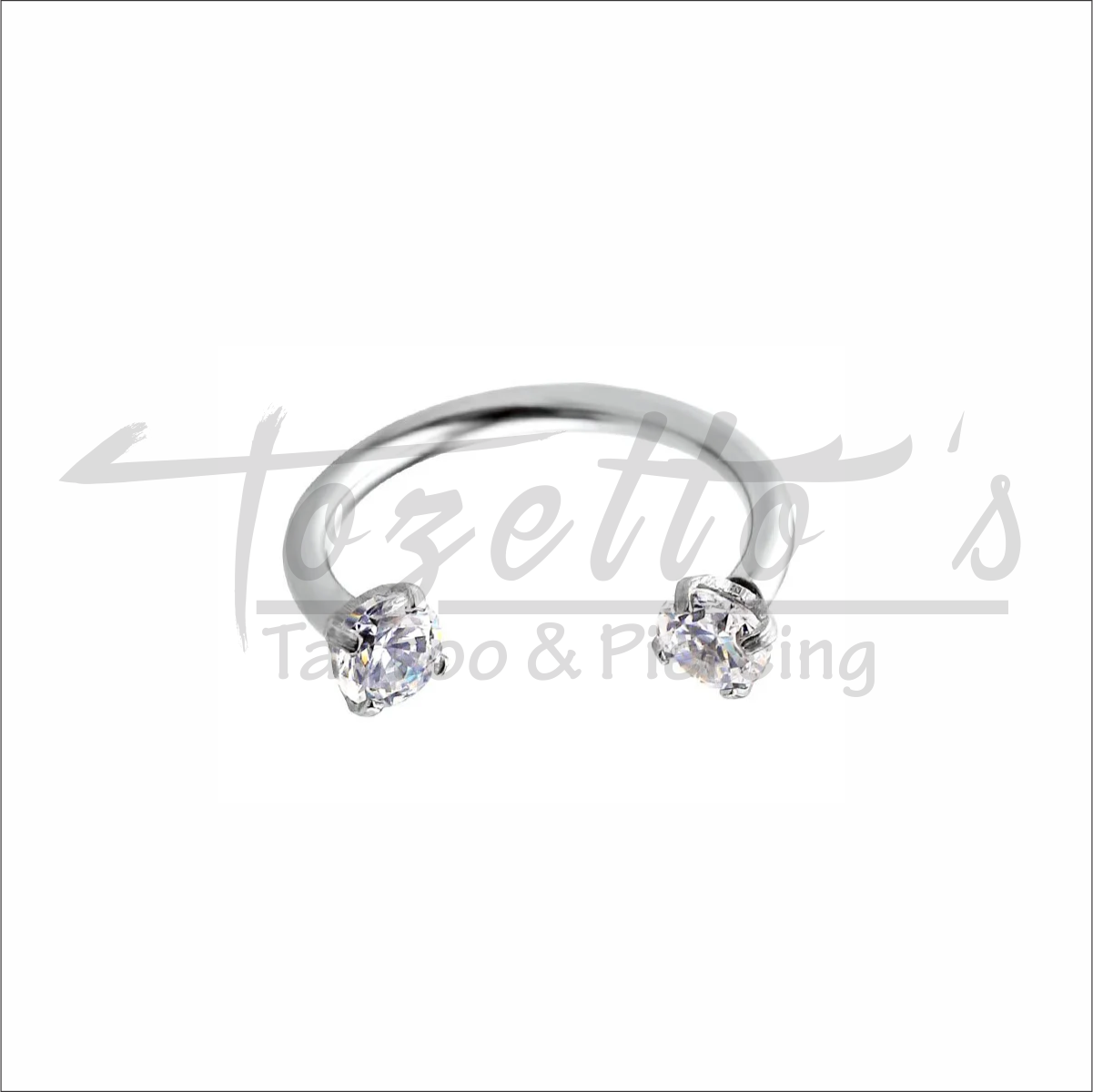 Ferradura com zircônia