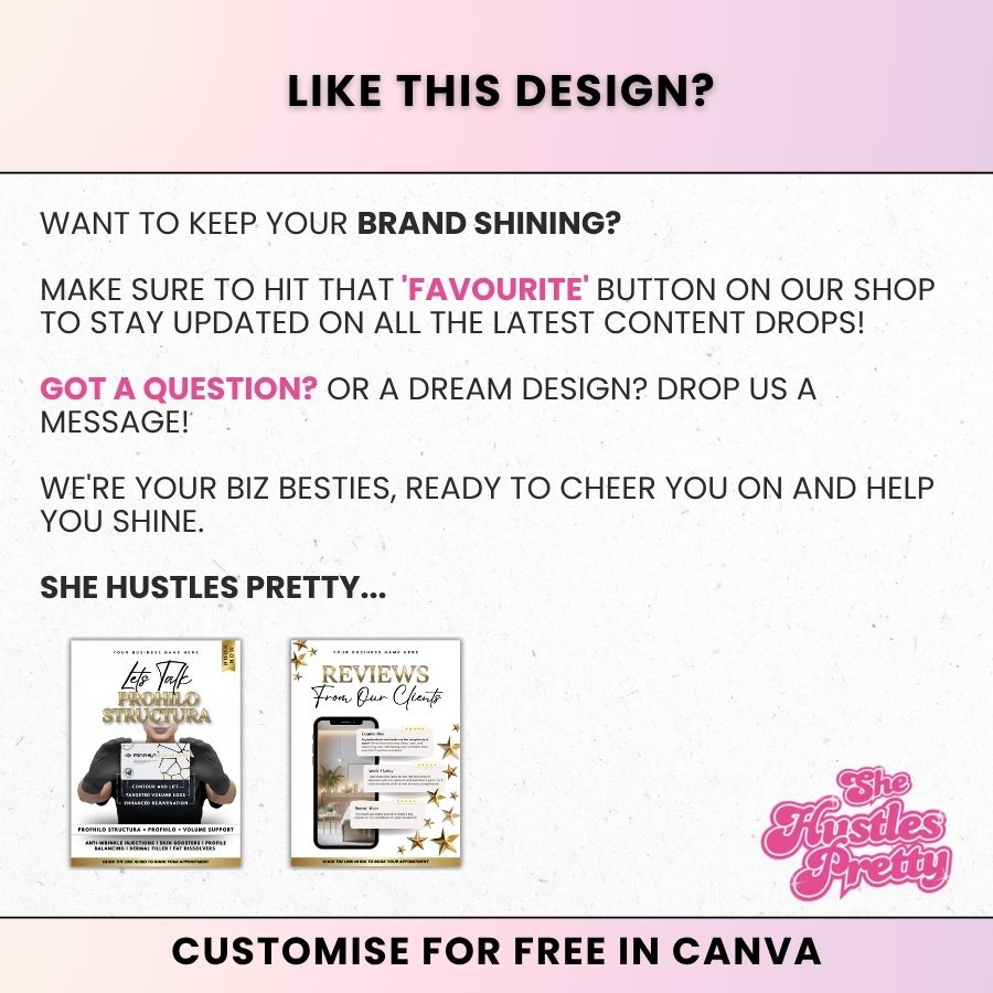Client Review Template for Social Media | White & Gold | For Beauty Professionals