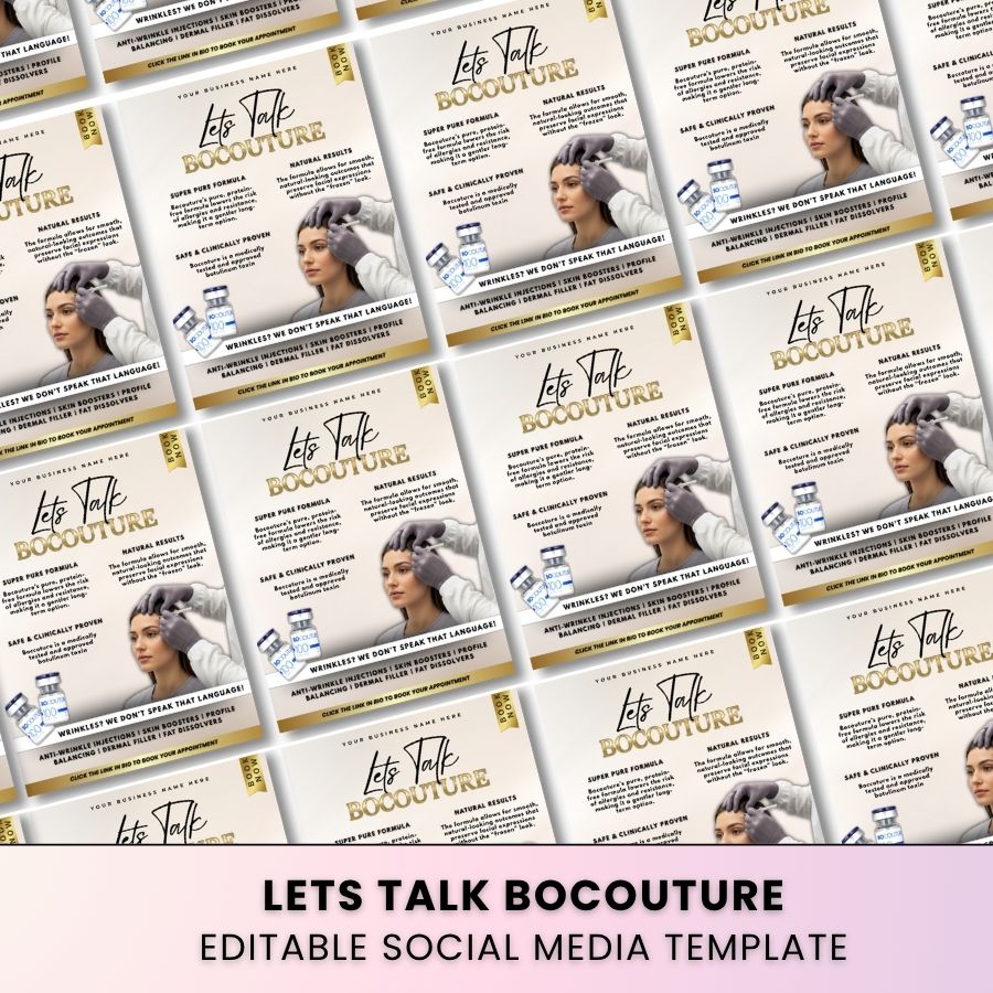 Bocouture Template for Social Media | Beige & Gold | For Beauty Professionals