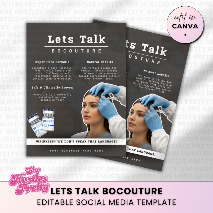 Bocouture Template for Social Media | Grey Whisper | For Beauty Professionals