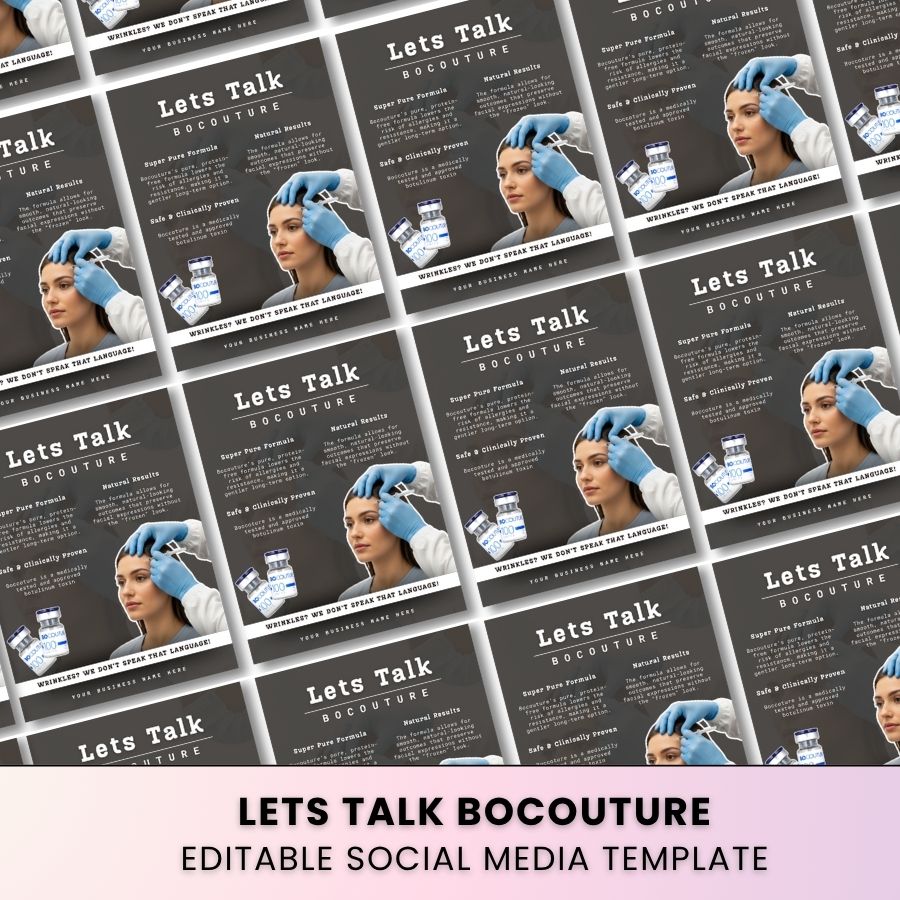Bocouture Template for Social Media | Grey Whisper | For Beauty Professionals