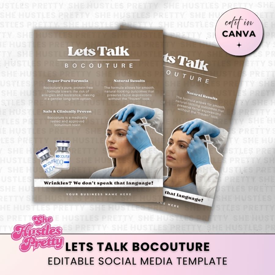 Bocouture Template for Social Media | Latte Layers | For Beauty Professionals