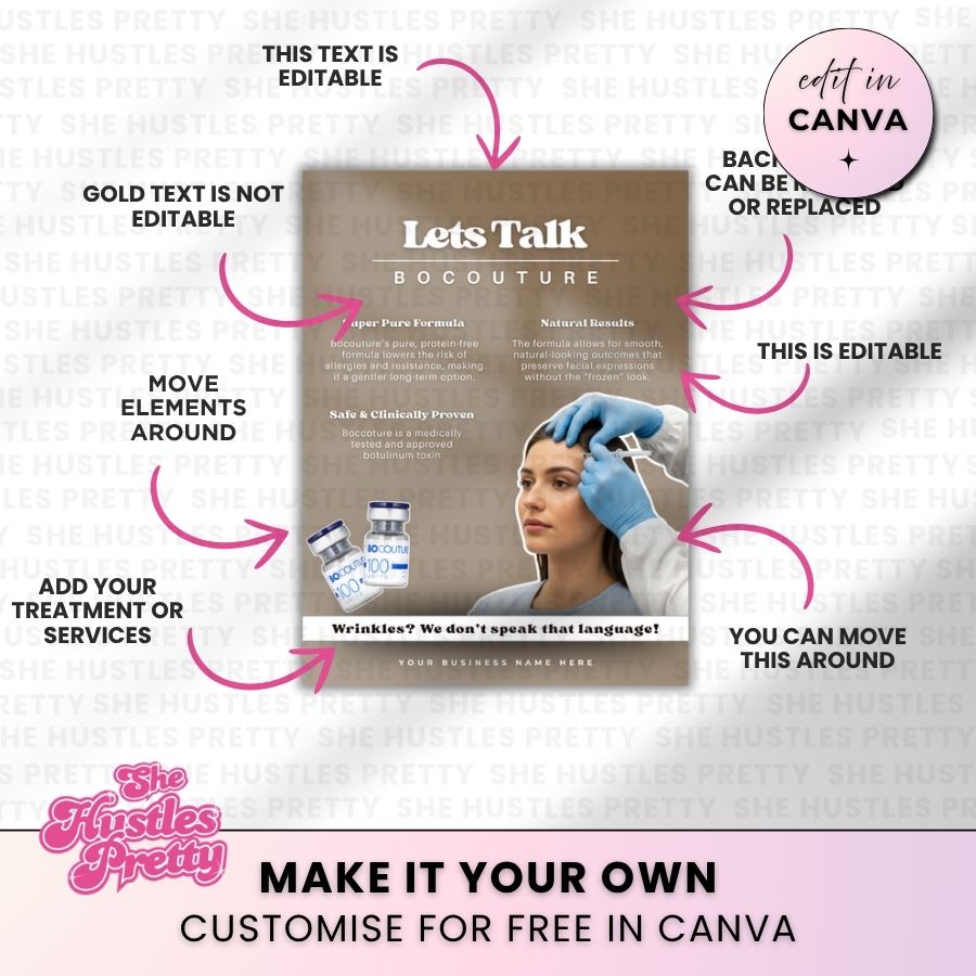 Bocouture Template for Social Media | Latte Layers | For Beauty Professionals