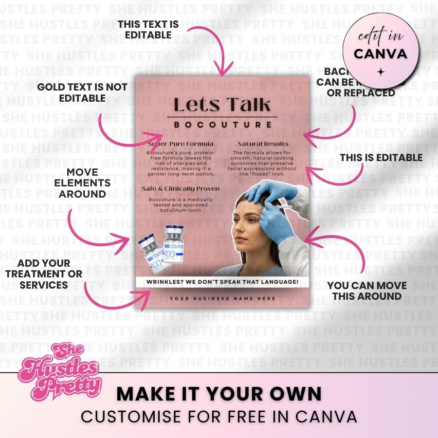 Bocouture Template for Social Media | Rosy Tones | For Beauty Professionals