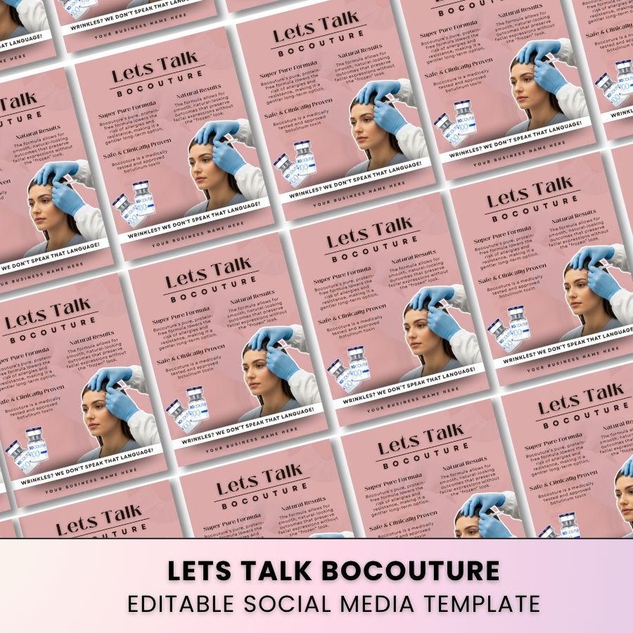 Bocouture Template for Social Media | Rosy Tones | For Beauty Professionals
