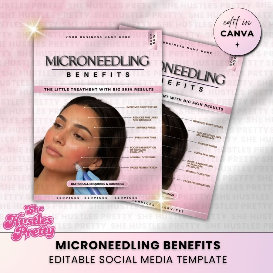 Microneedling Benefits Post | For Aestheticians | PW-03