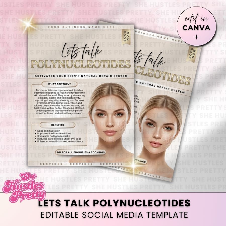 Polynucleotides Template for Social Media | Golden Nude | For Aestheticians