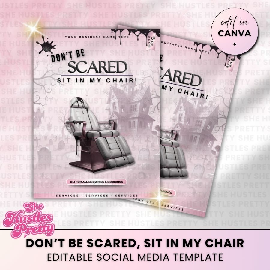 Don't be Scared Halloween Post | For Beauty Professionals | PW-01