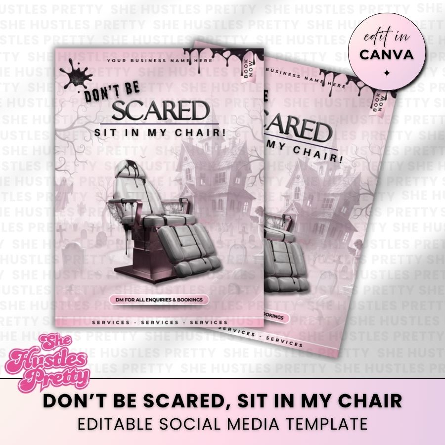 Don't be Scared Halloween Post | For Beauty Professionals | PW-01