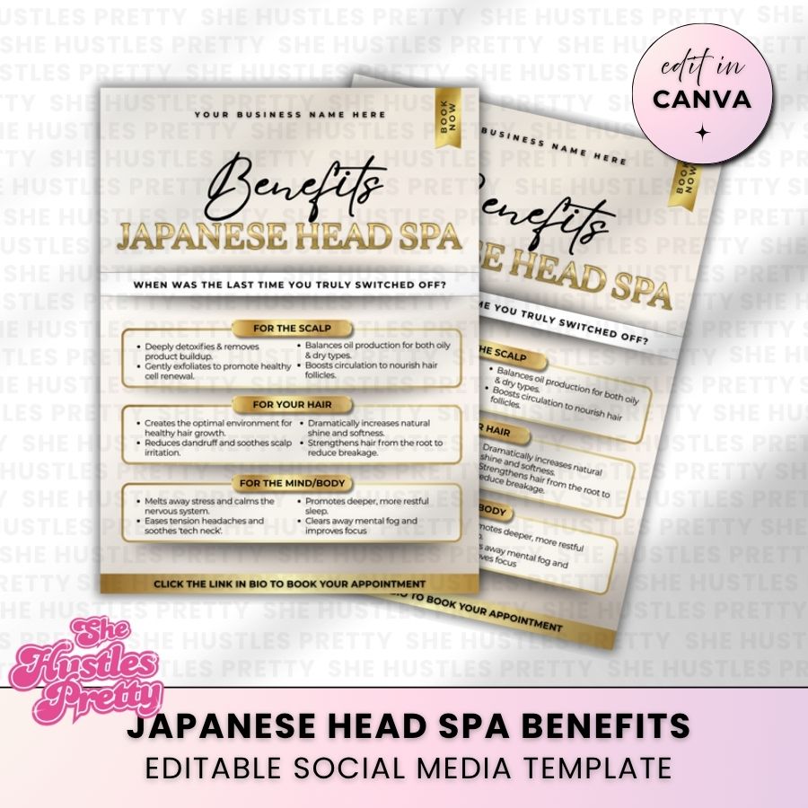 Japanese Head Spa Benefits | Beige & Gold Luxe | For Japanese Head Spa 