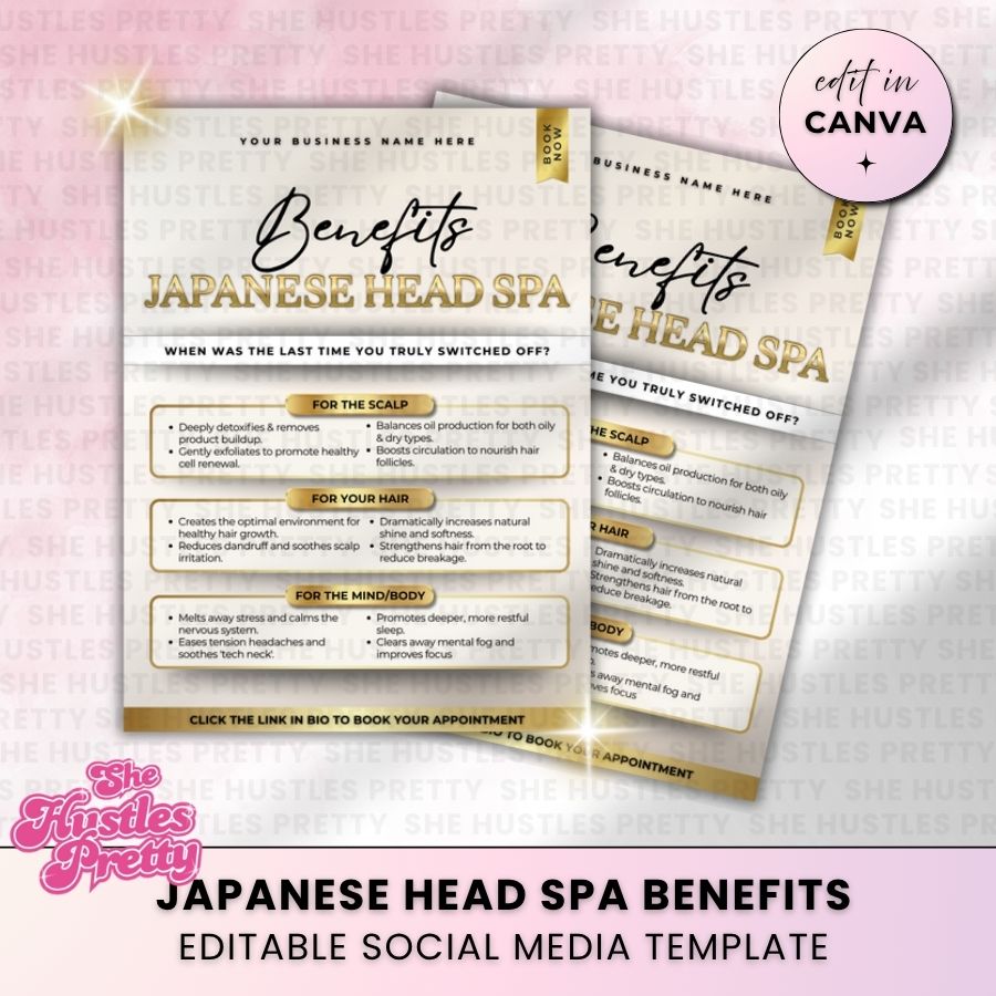 Japanese Head Spa Benefits | Beige & Gold Luxe | For Japanese Head Spa 