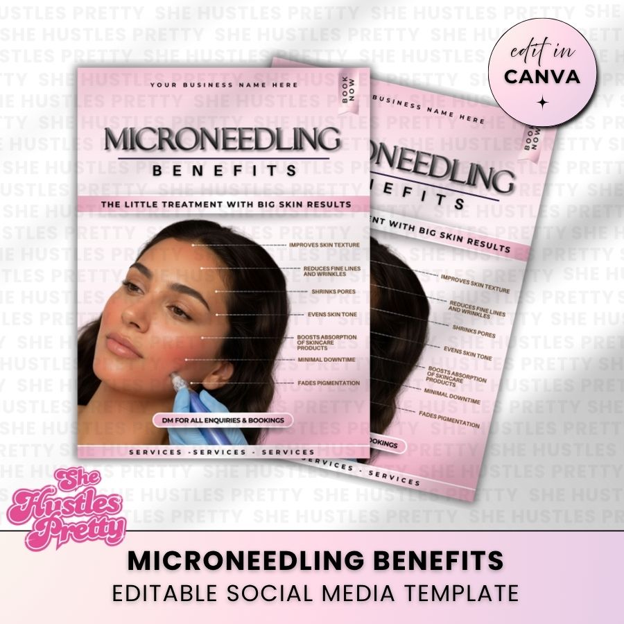 Microneedling Benefits Post | For Aestheticians | PW-03