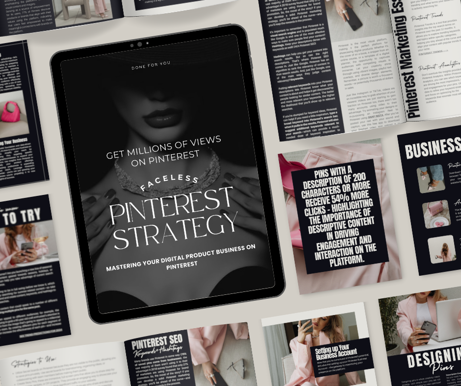 Faceless Pinterest Marketing Strategy: Get Millions of Views & Sales