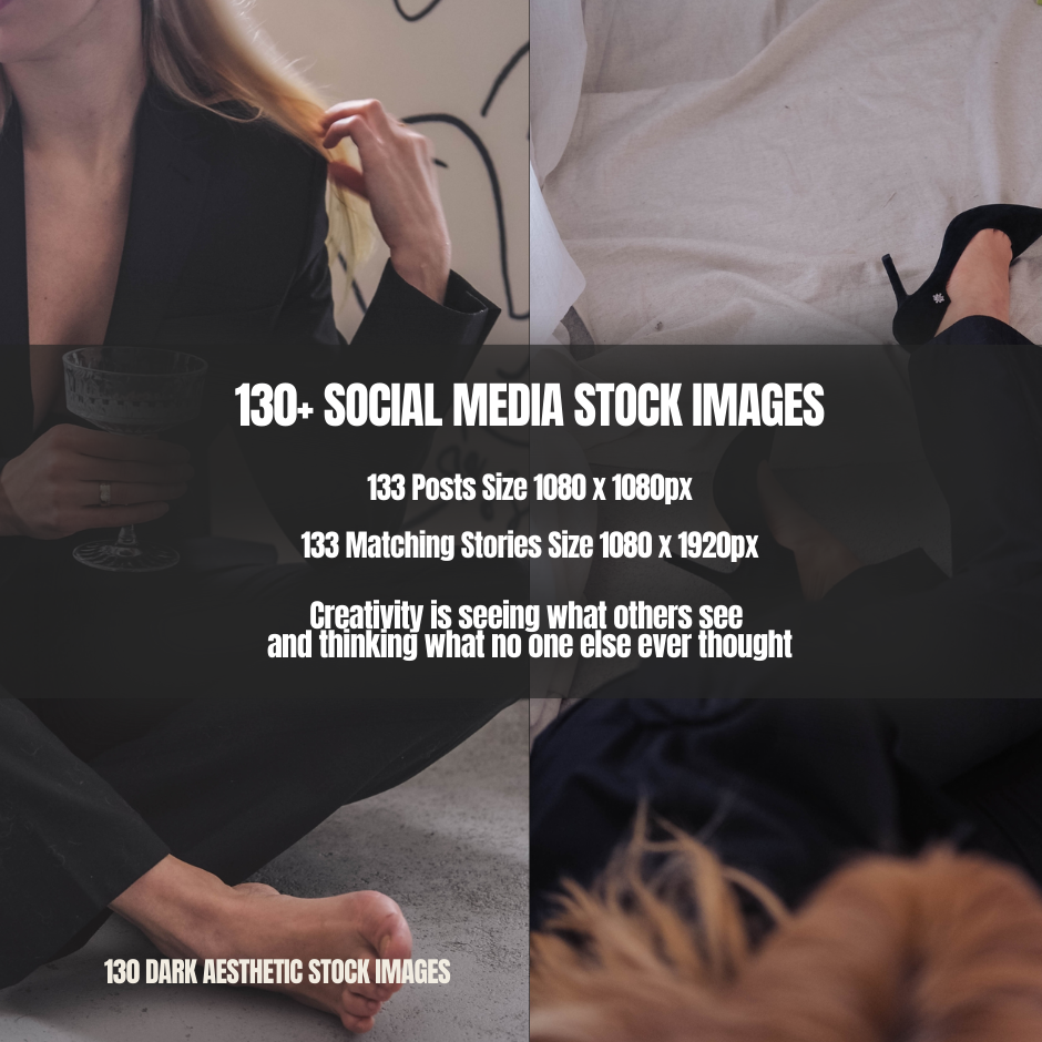 Dark Aesthetic Social Media Stock Images