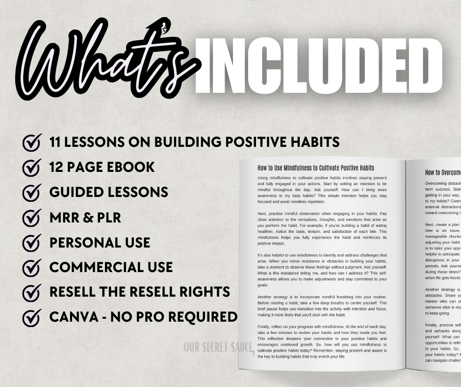 Building Positive Habits