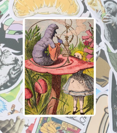 Alicia en el país de las maravillas hongo