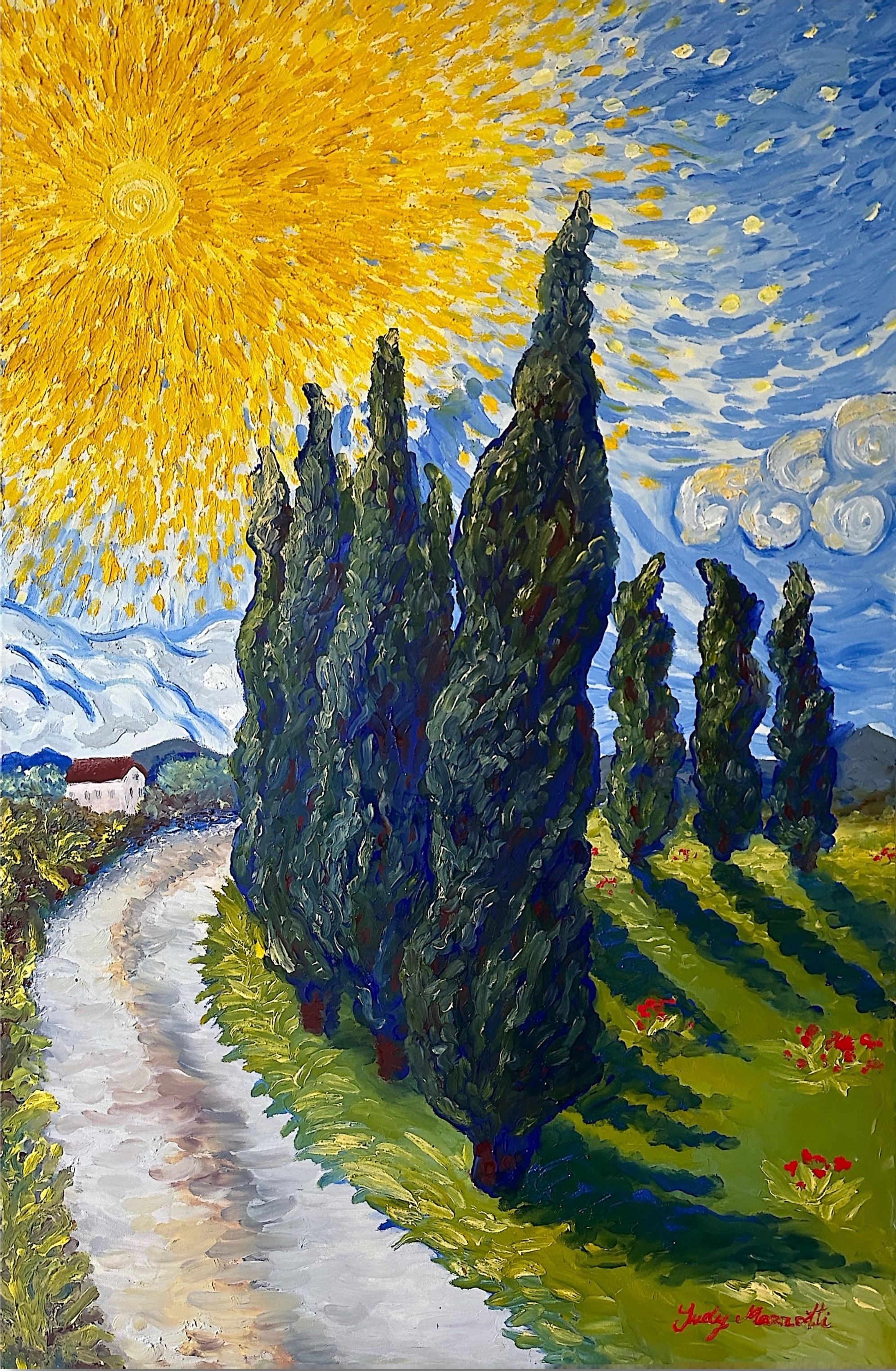 "Cipressi, San Mauro Pascoli" Judy Mazzotti 2025 N°91