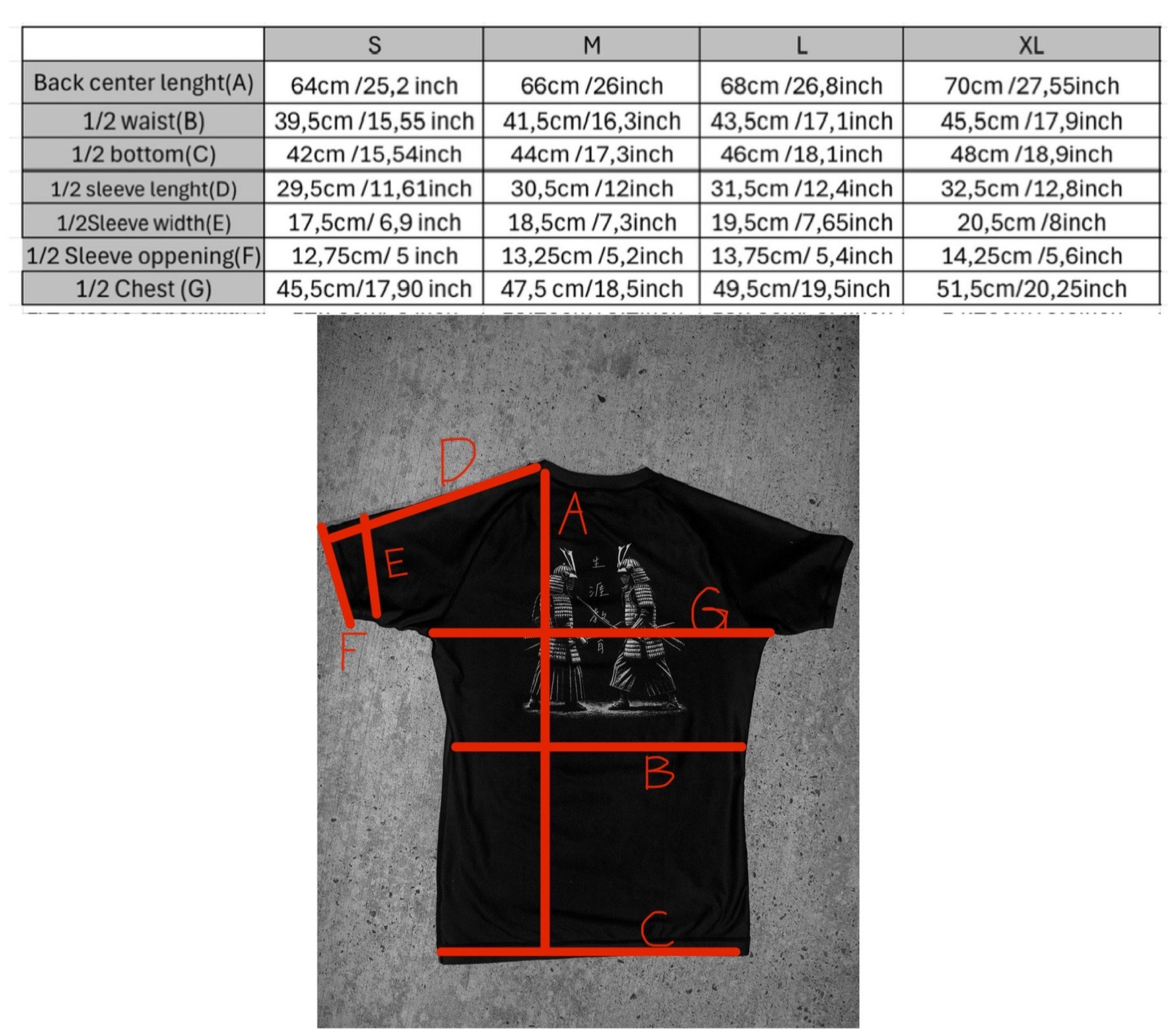 MMA/BJJ Rashguard Samouraï 