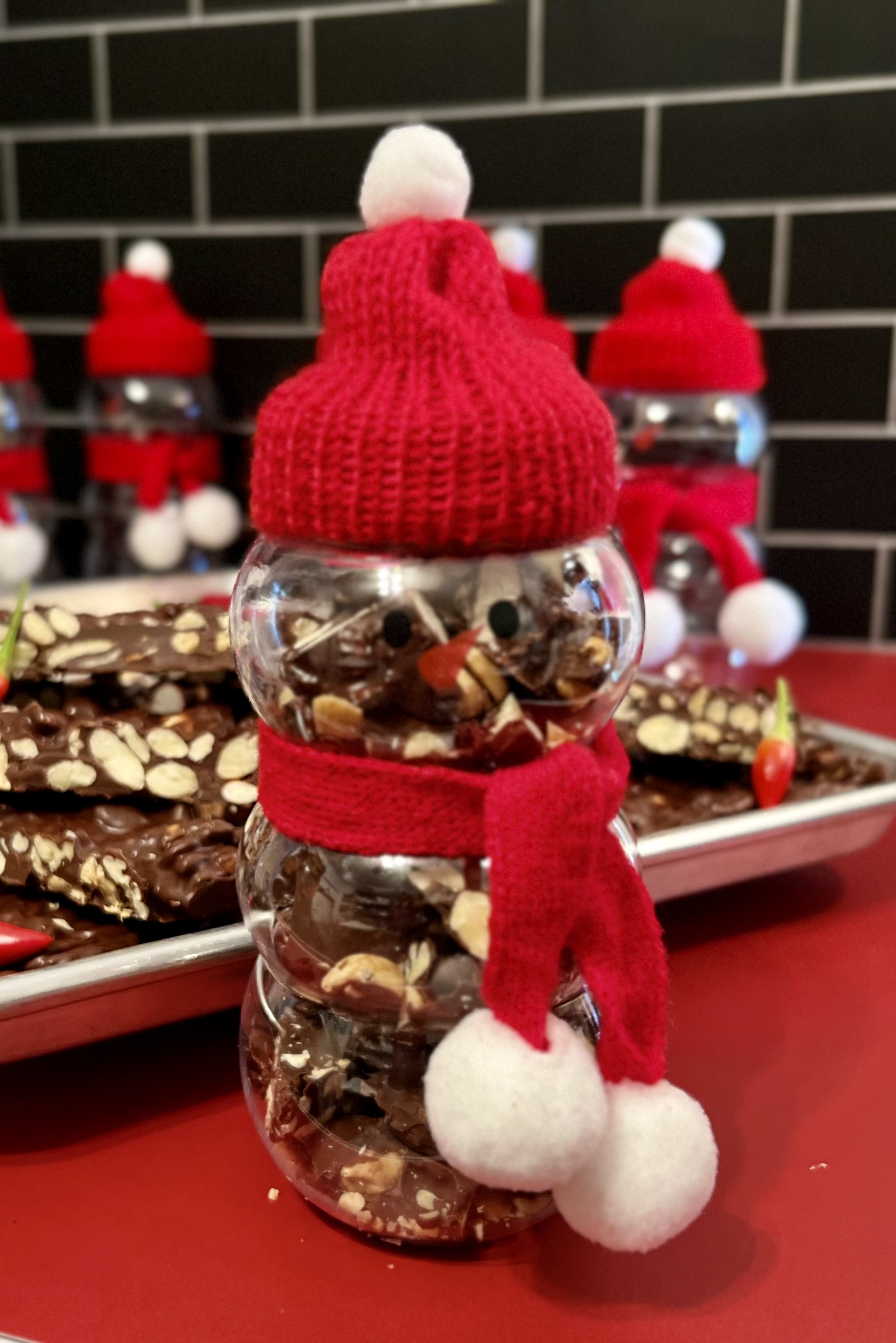 Homemade Chocolate-Covered Cayenne Nuts Cluster