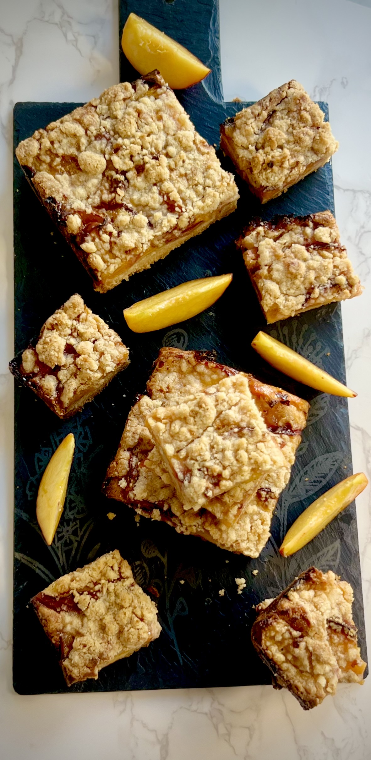 Peach Pie Crumble Bars