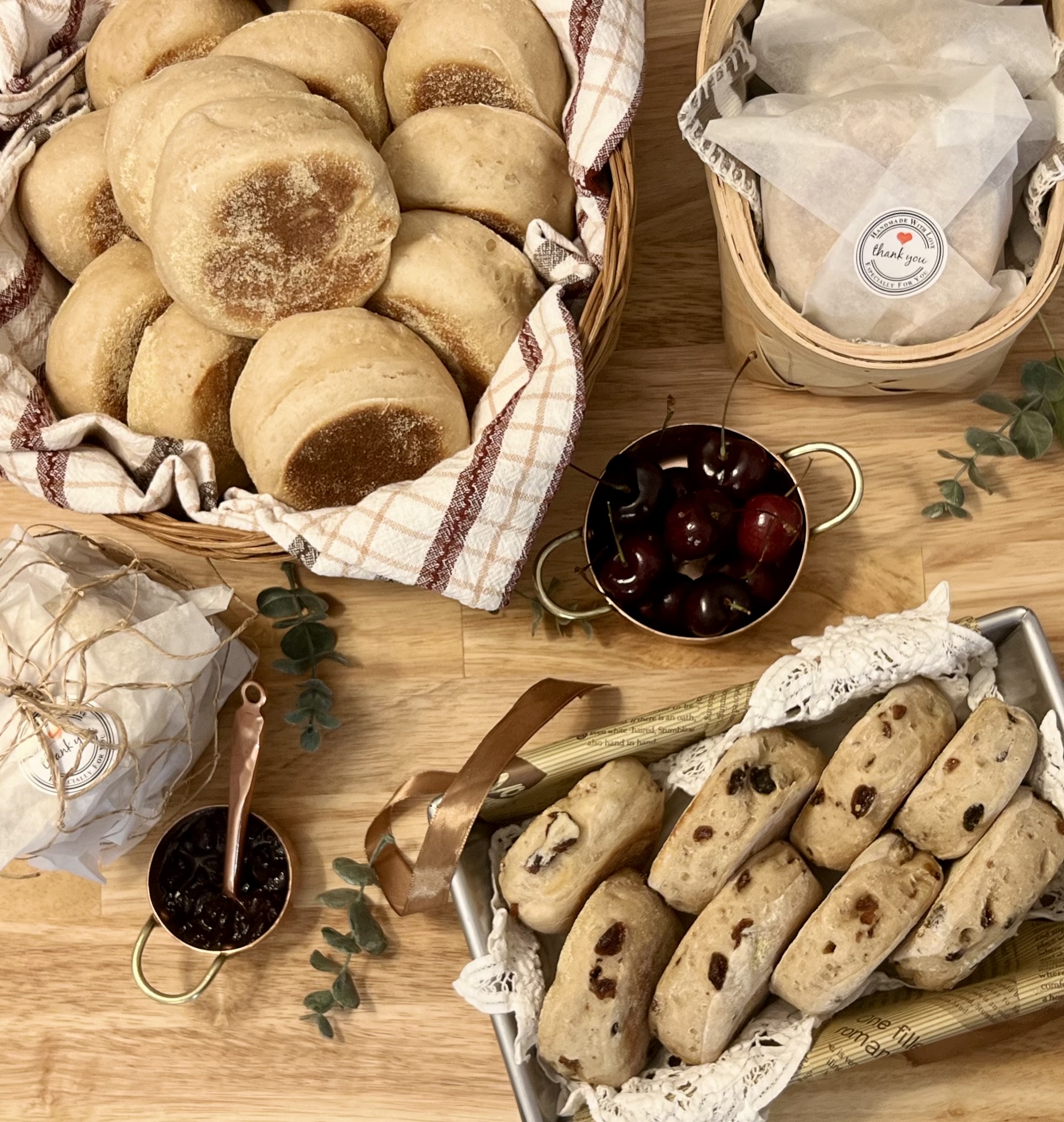 Organic Sourdough English Muffins