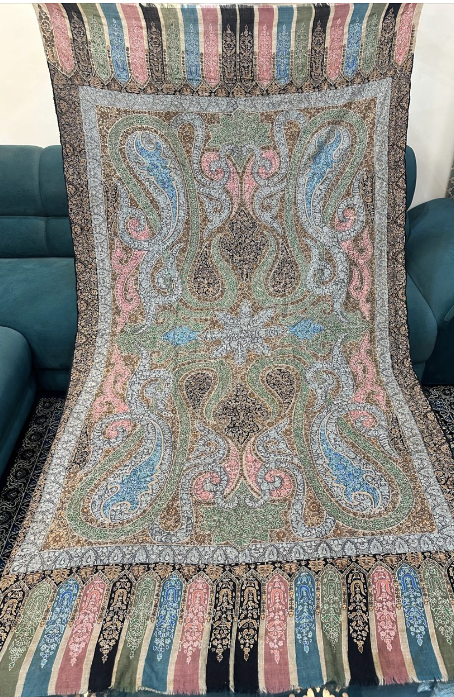 Pashmina Kalamkari Silk Embroidery