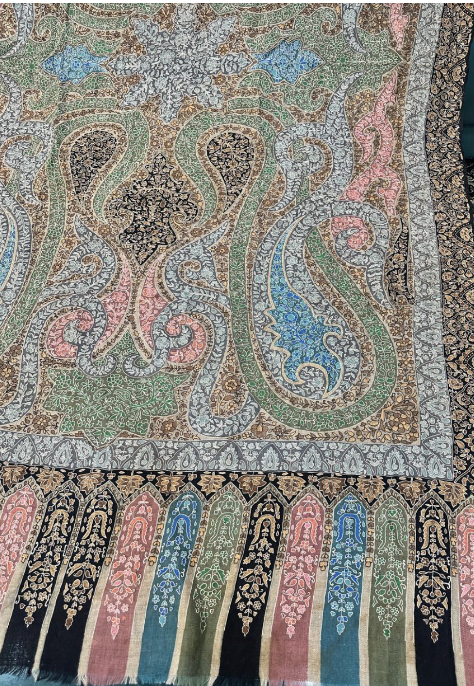 Pashmina Kalamkari Silk Embroidery
