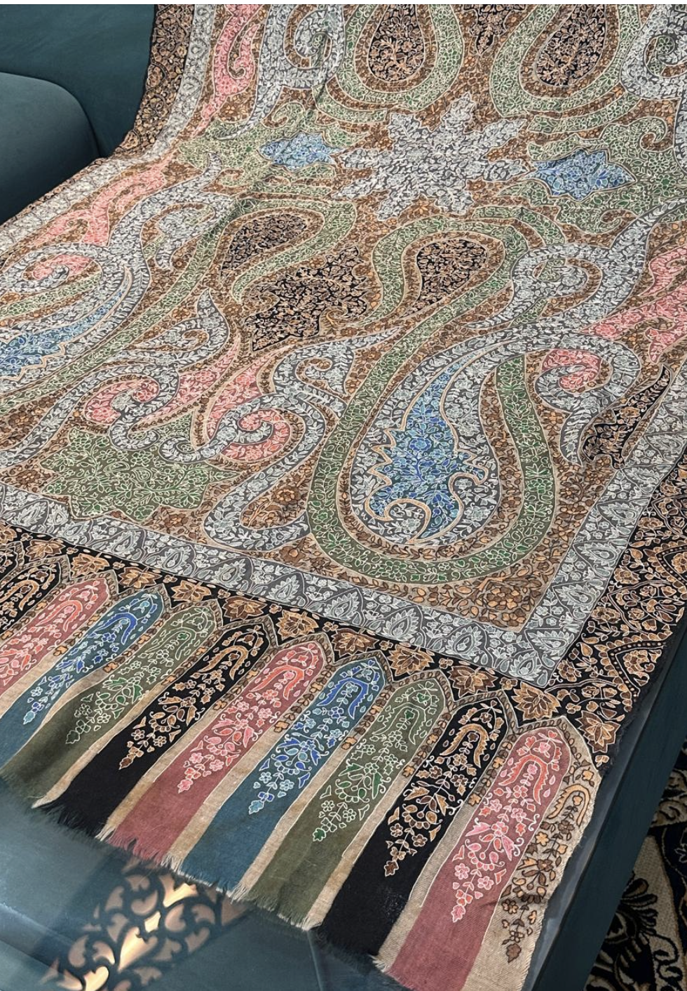 Pashmina Kalamkari Silk Embroidery