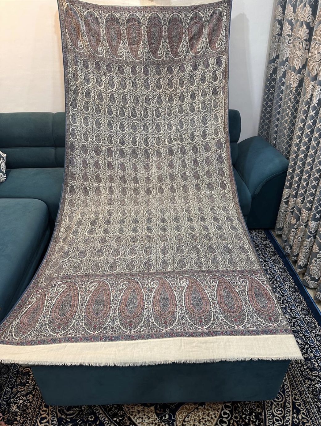 Antique jaipuri woven shawl