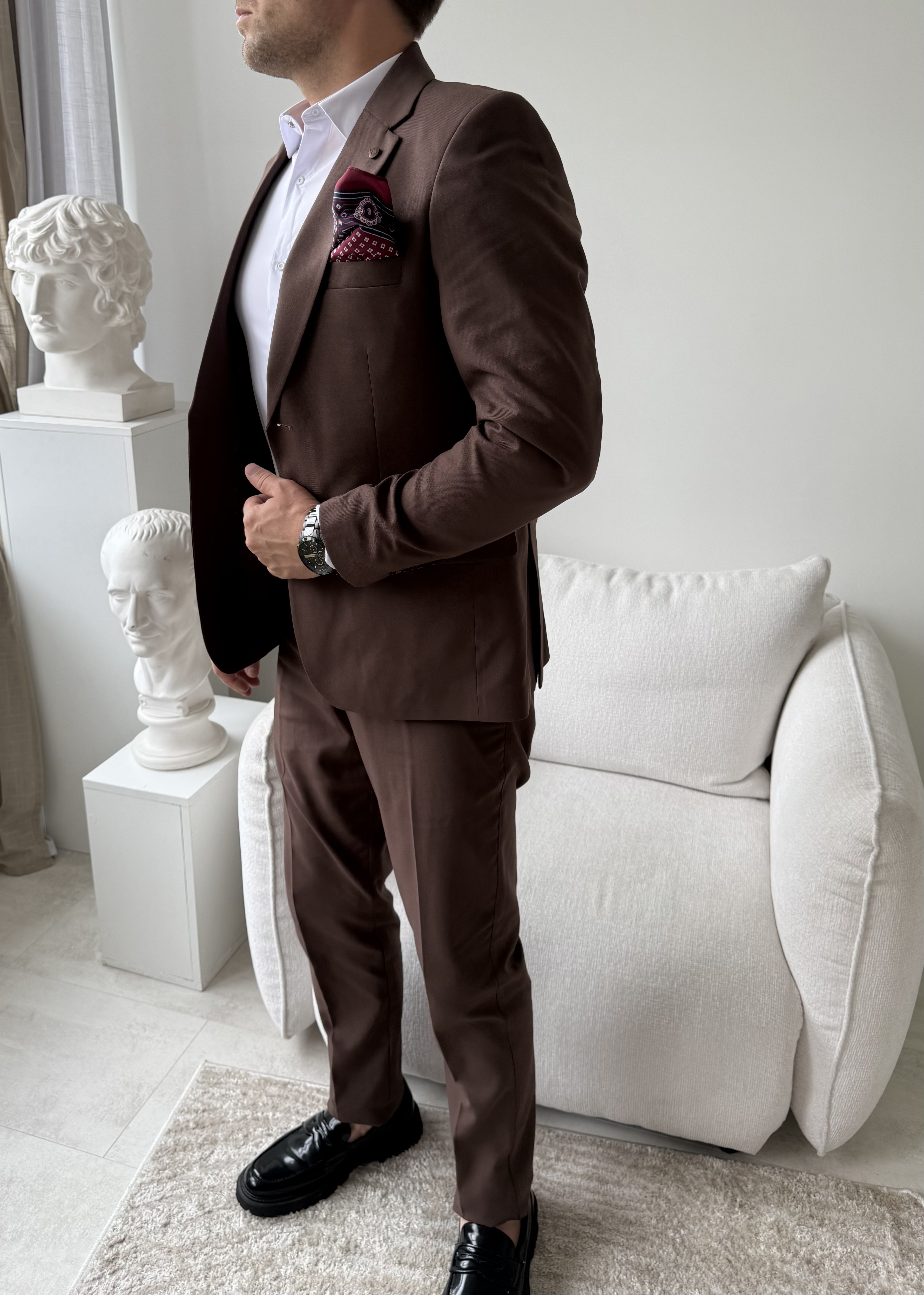 Vyriškas kostiumas Mocha Classy
