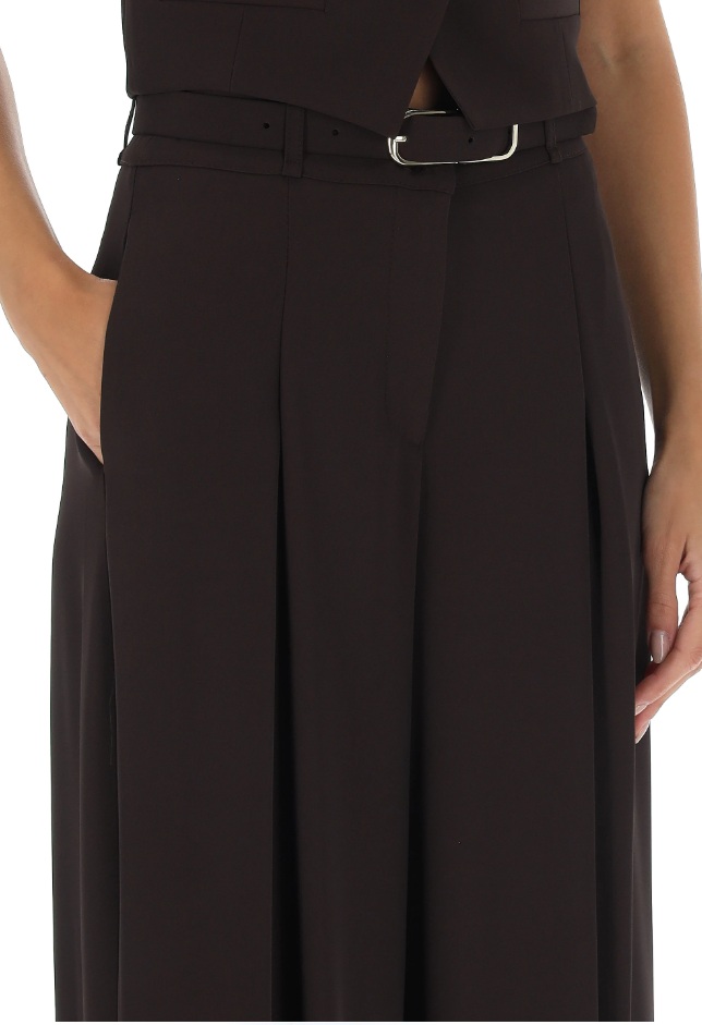 Rudos Imperial plačios kelnės