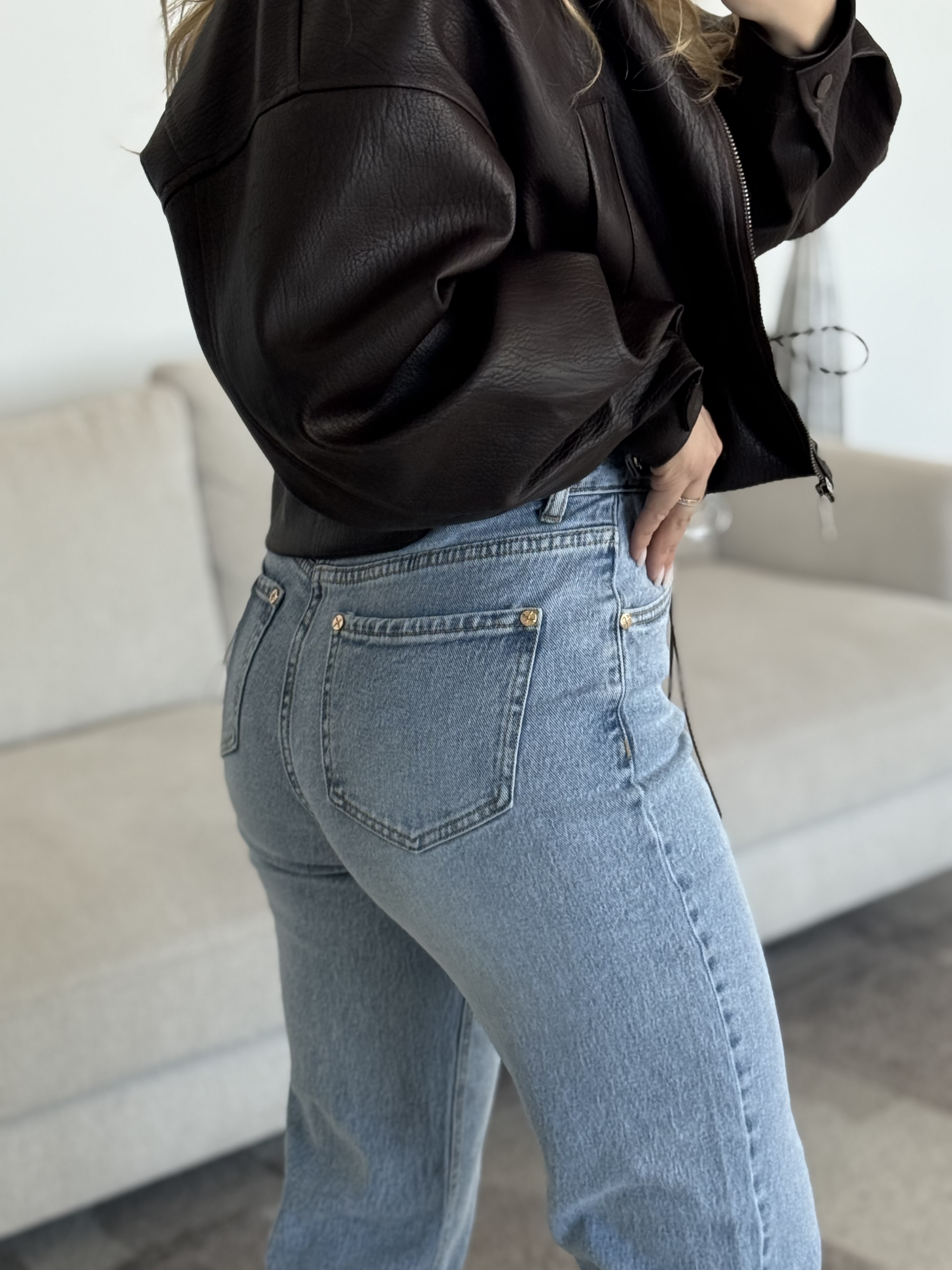 Mom fit džinsai | 309