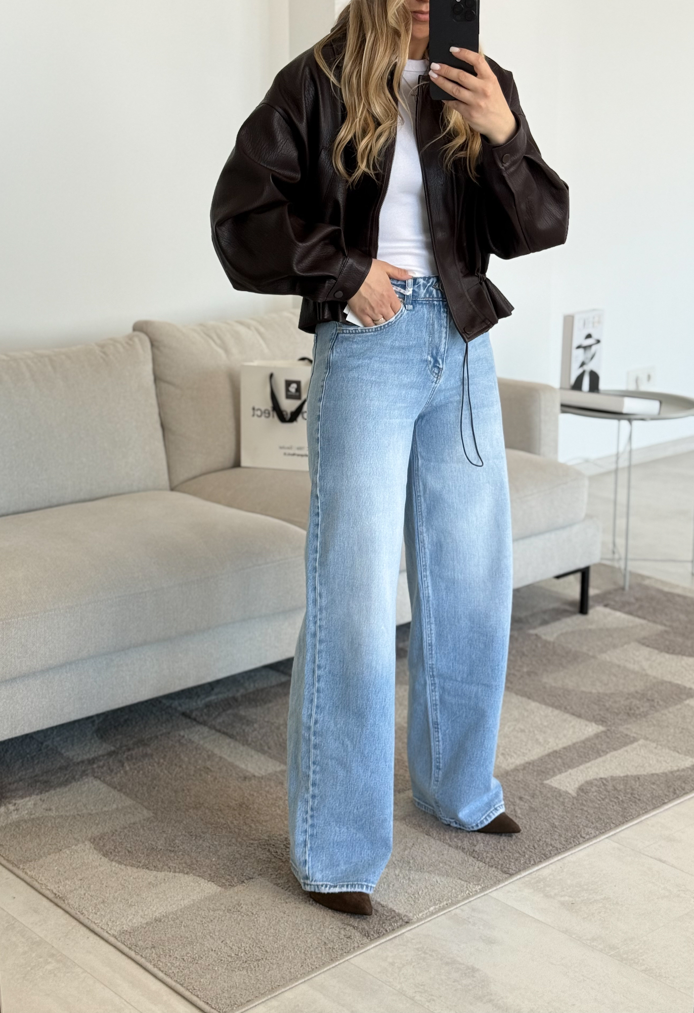 Platūs džinsai šviesiai mėlyni | 125