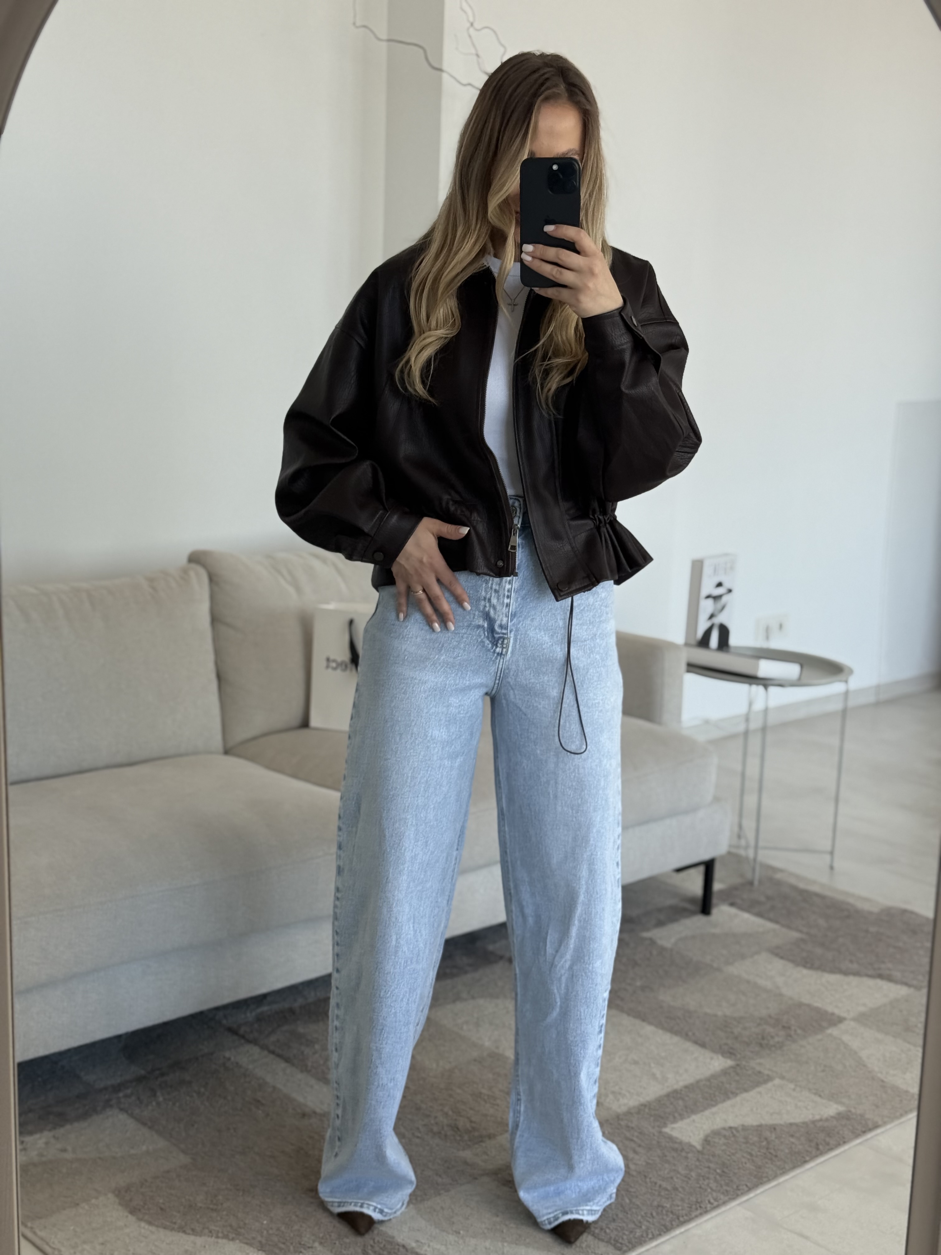 Tiesūs džinsai aukštaūgėms Baggy Perfect | 308