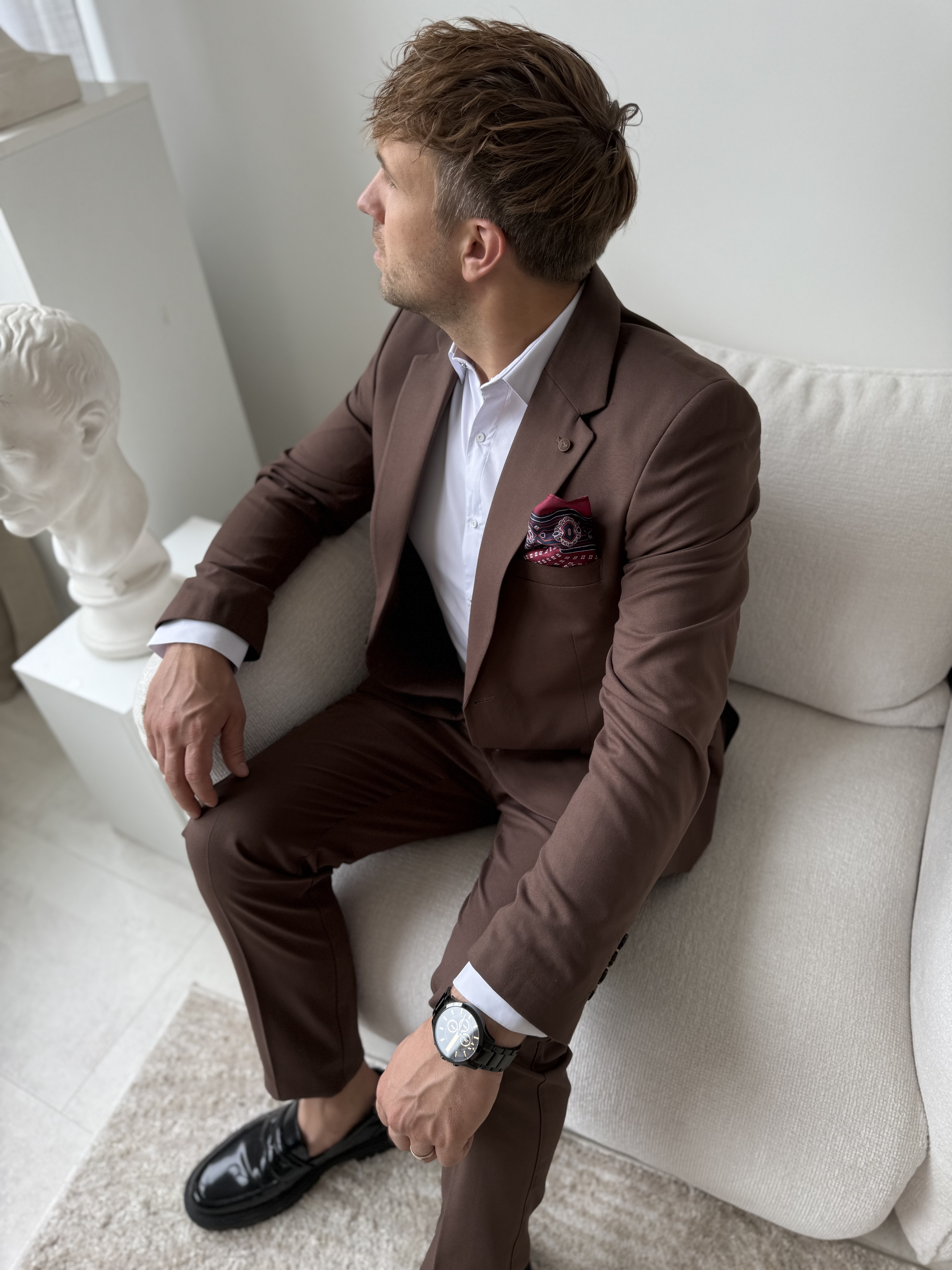 Vyriškas kostiumas Mocha Classy