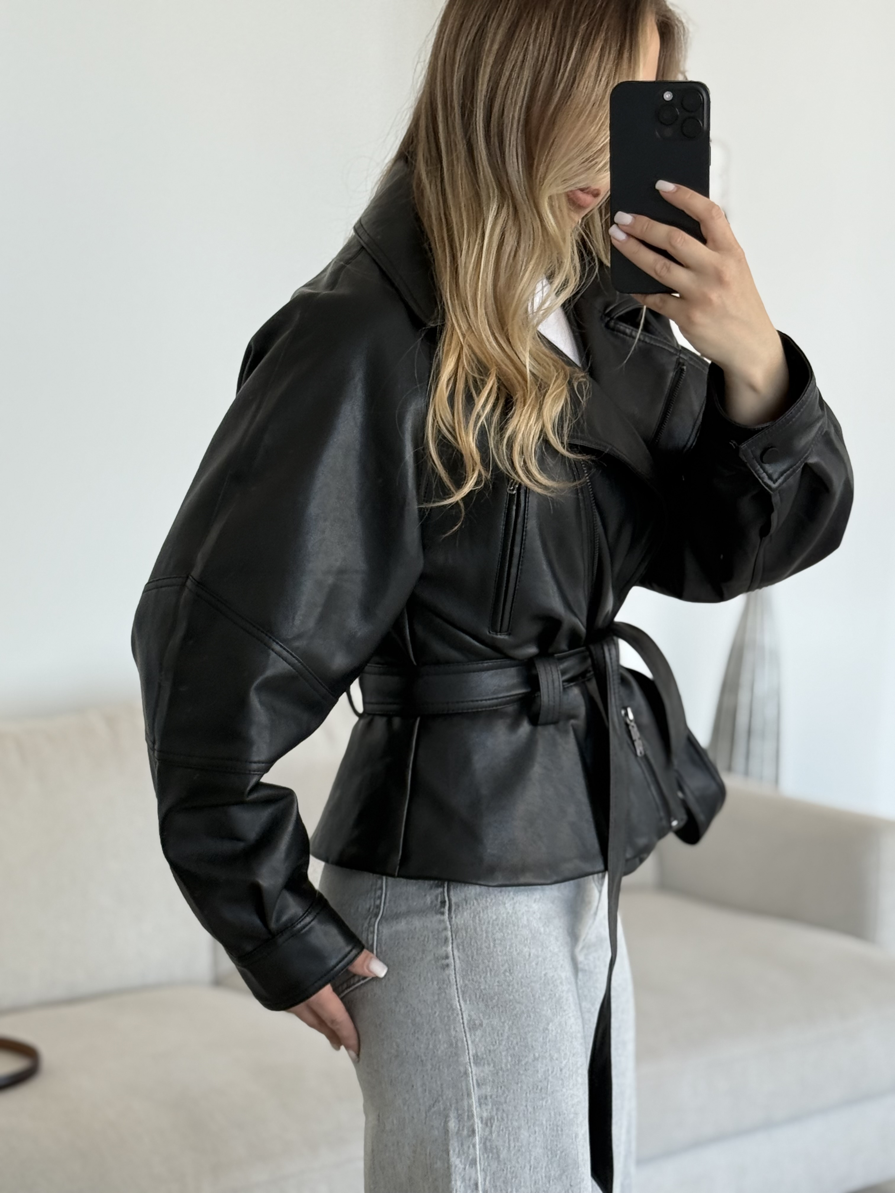 Eko odos striukė su dirželiu | 127