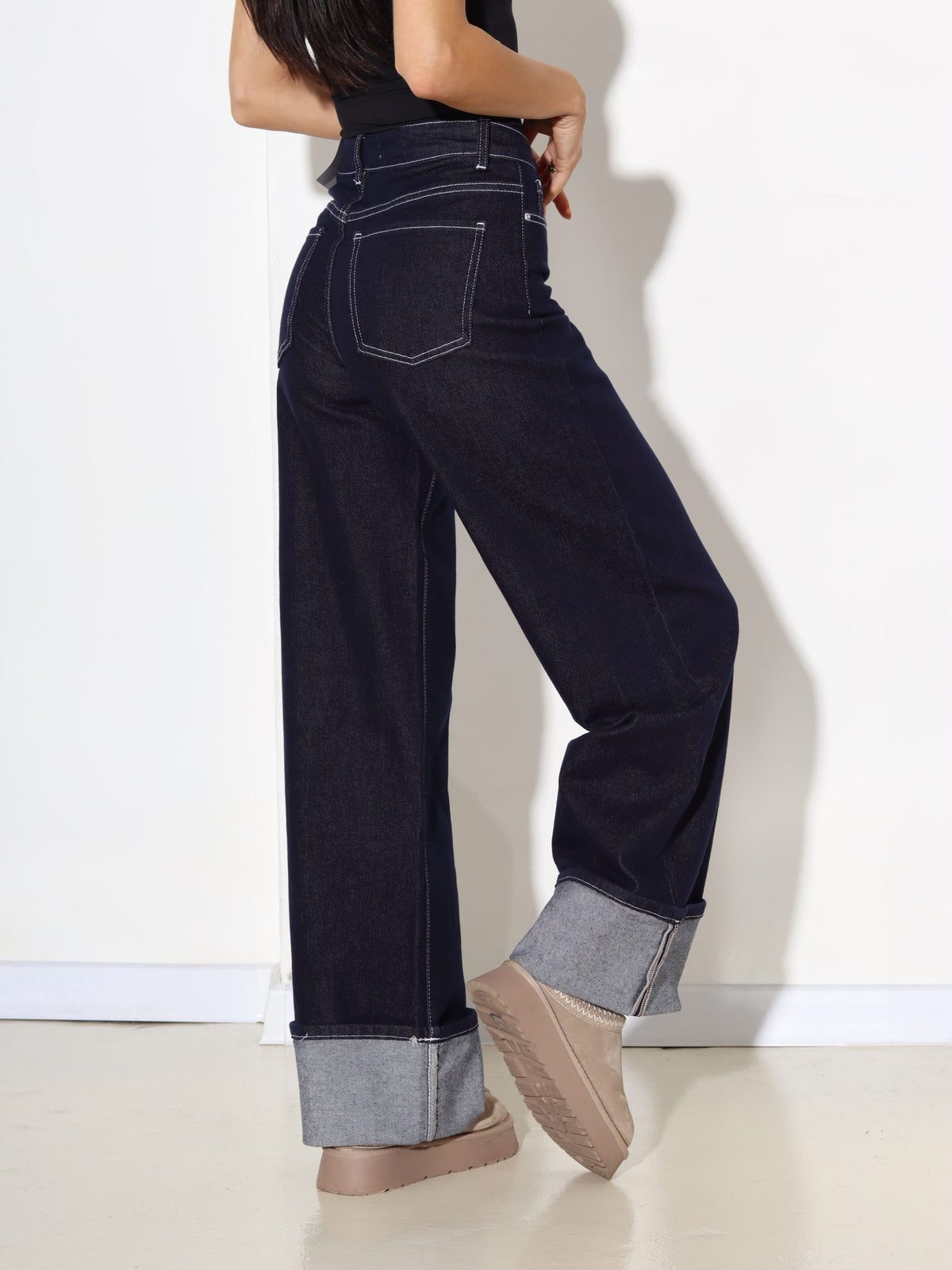 "Dad Fit" džinsai - Deep Blue