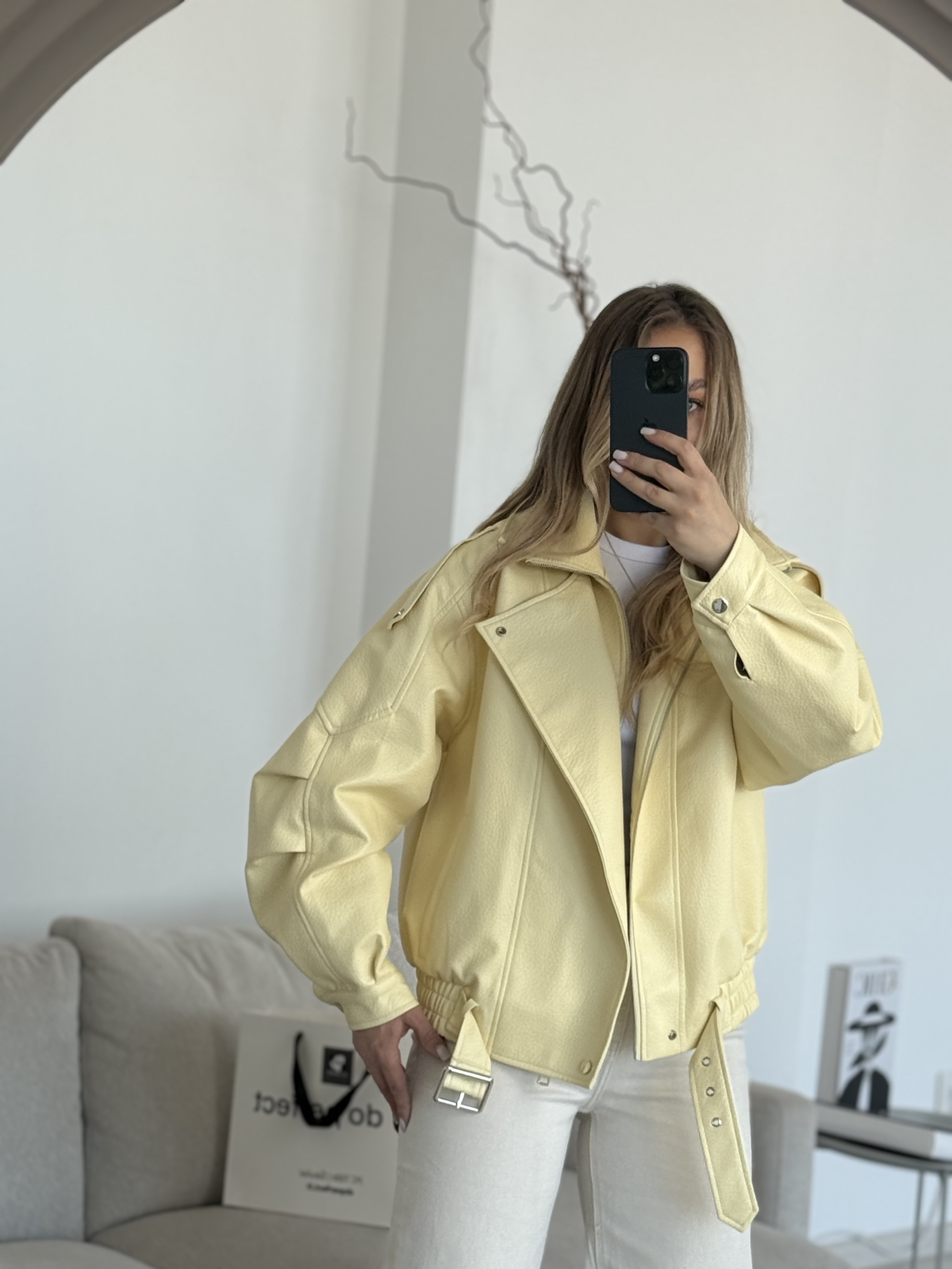 Butter yellow Eko odos striukė | 128