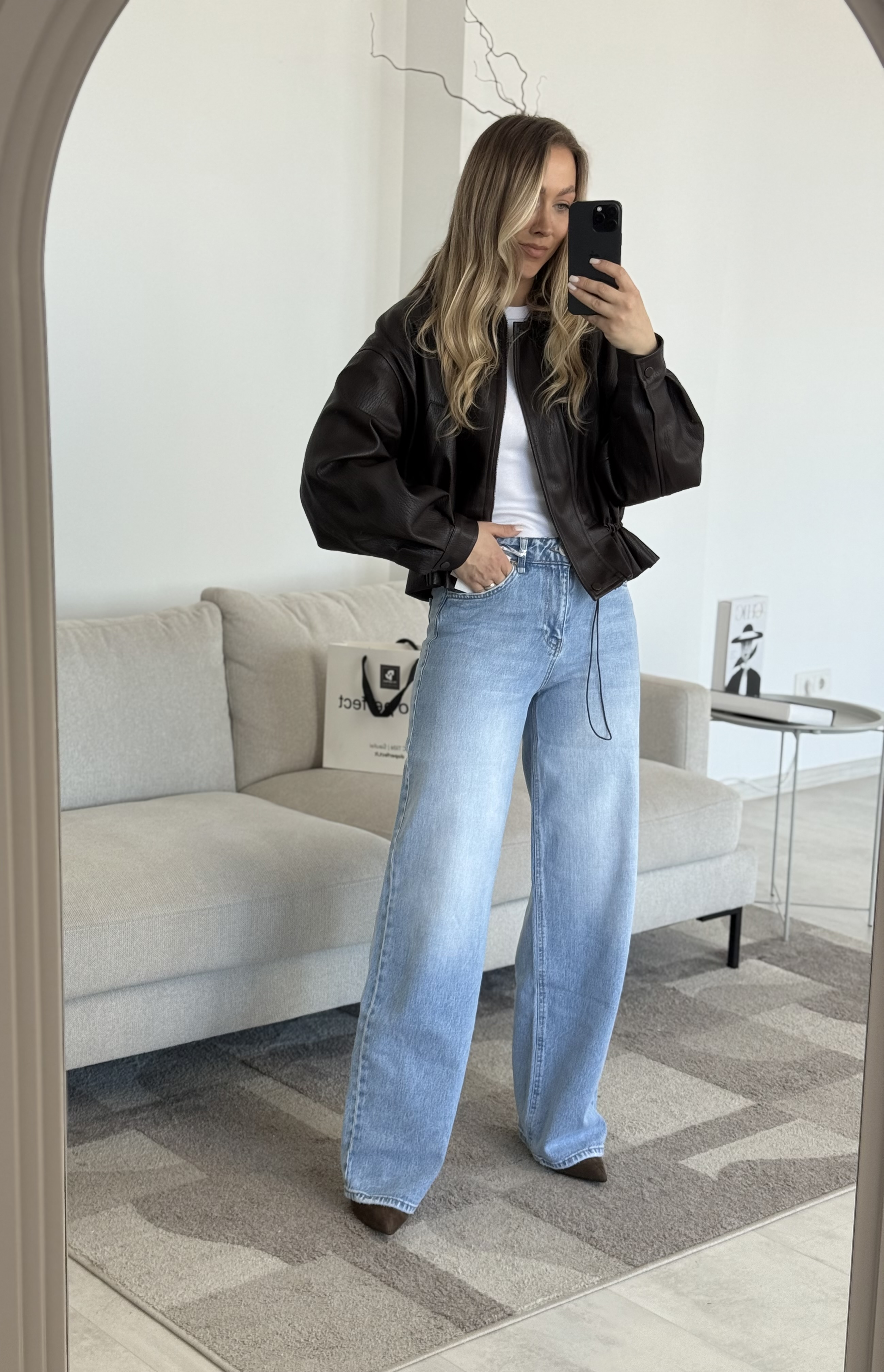 Platūs džinsai šviesiai mėlyni | 125