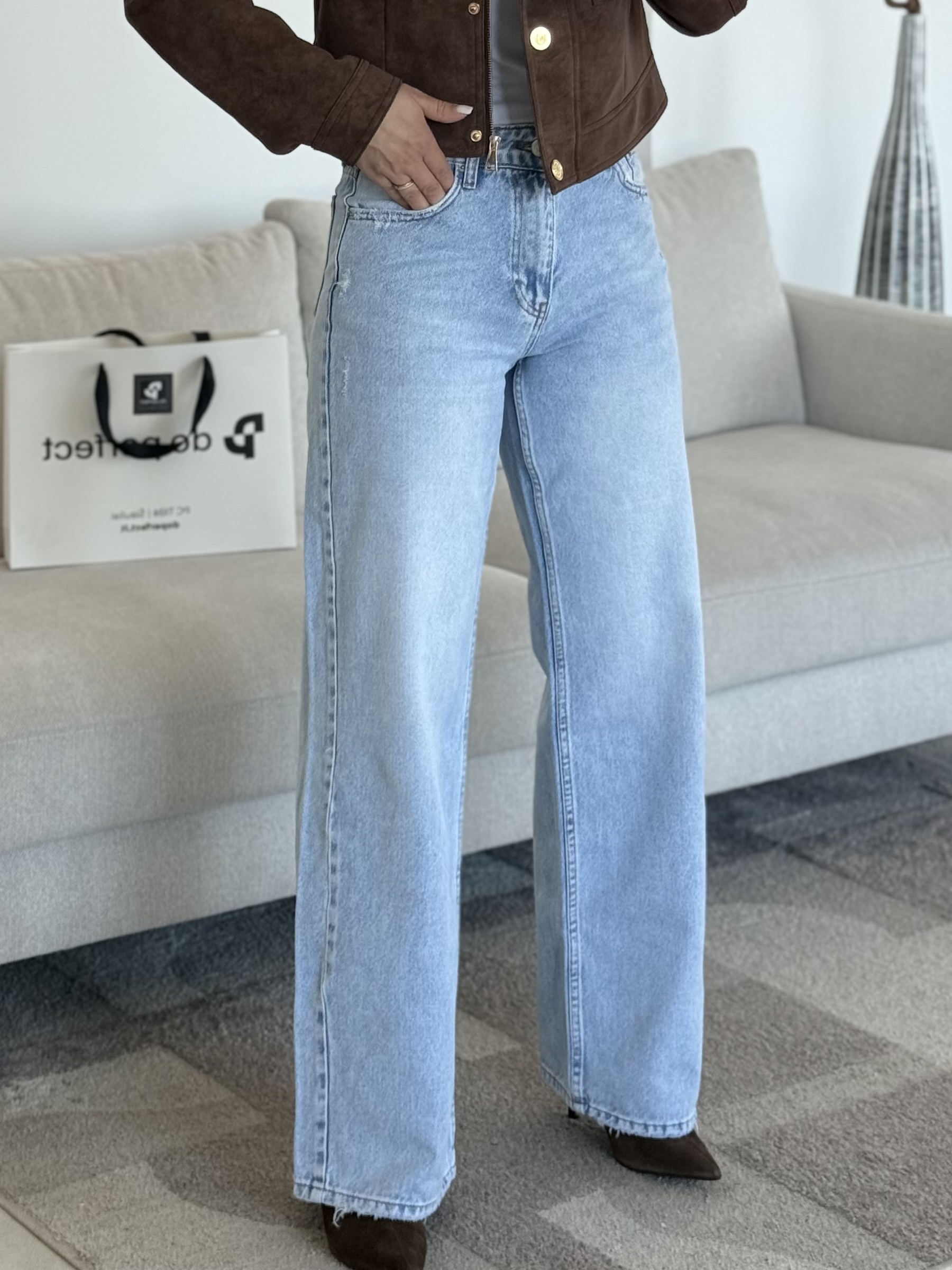 Tiesaus kirpimo Džinsai Everest | 124