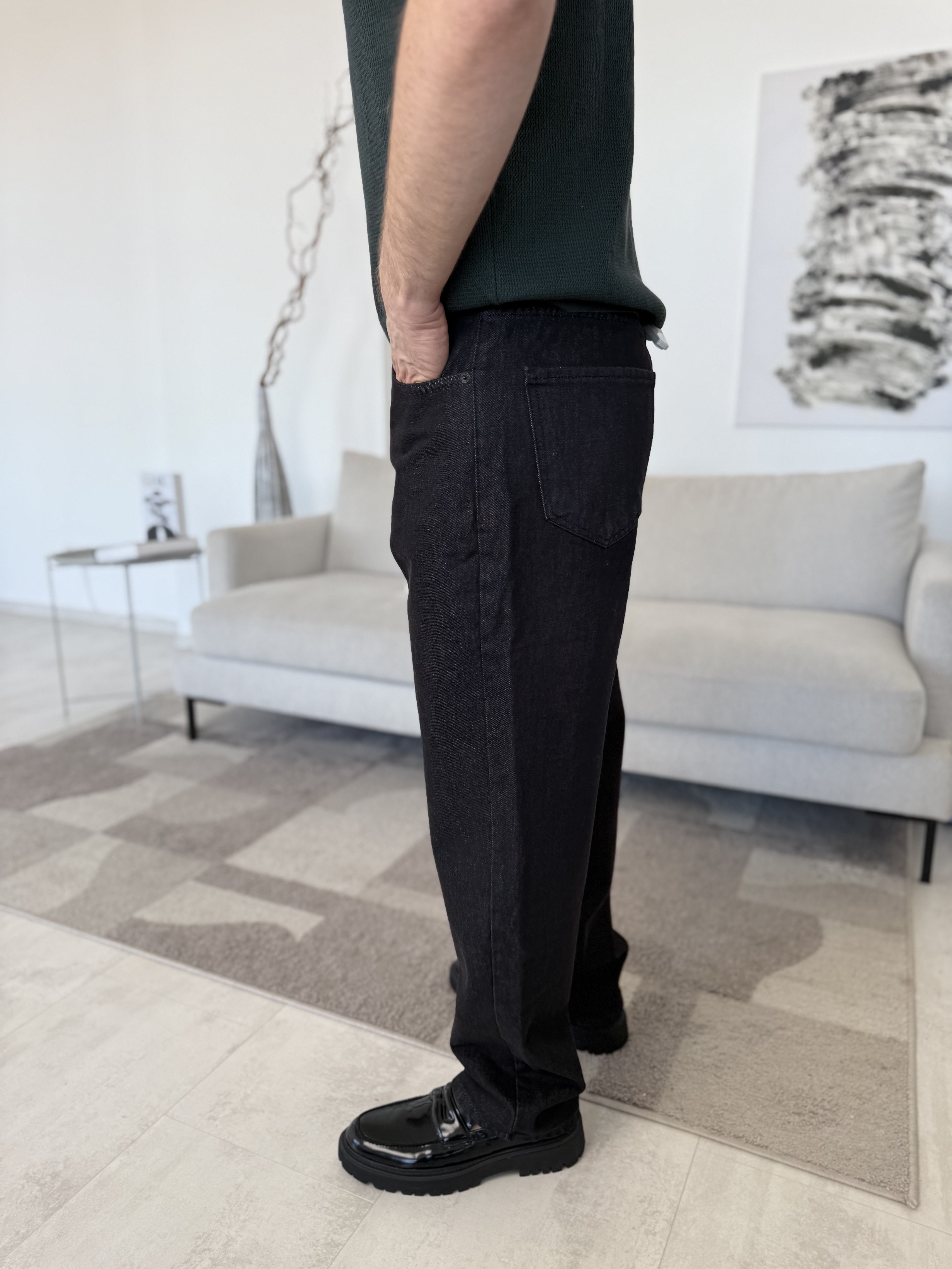 Vyriški "Baggy" - juodi džinsai | 249