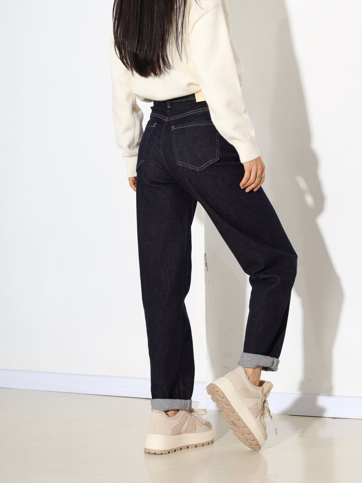 "Mom Fit" džinsai - Dark Blue